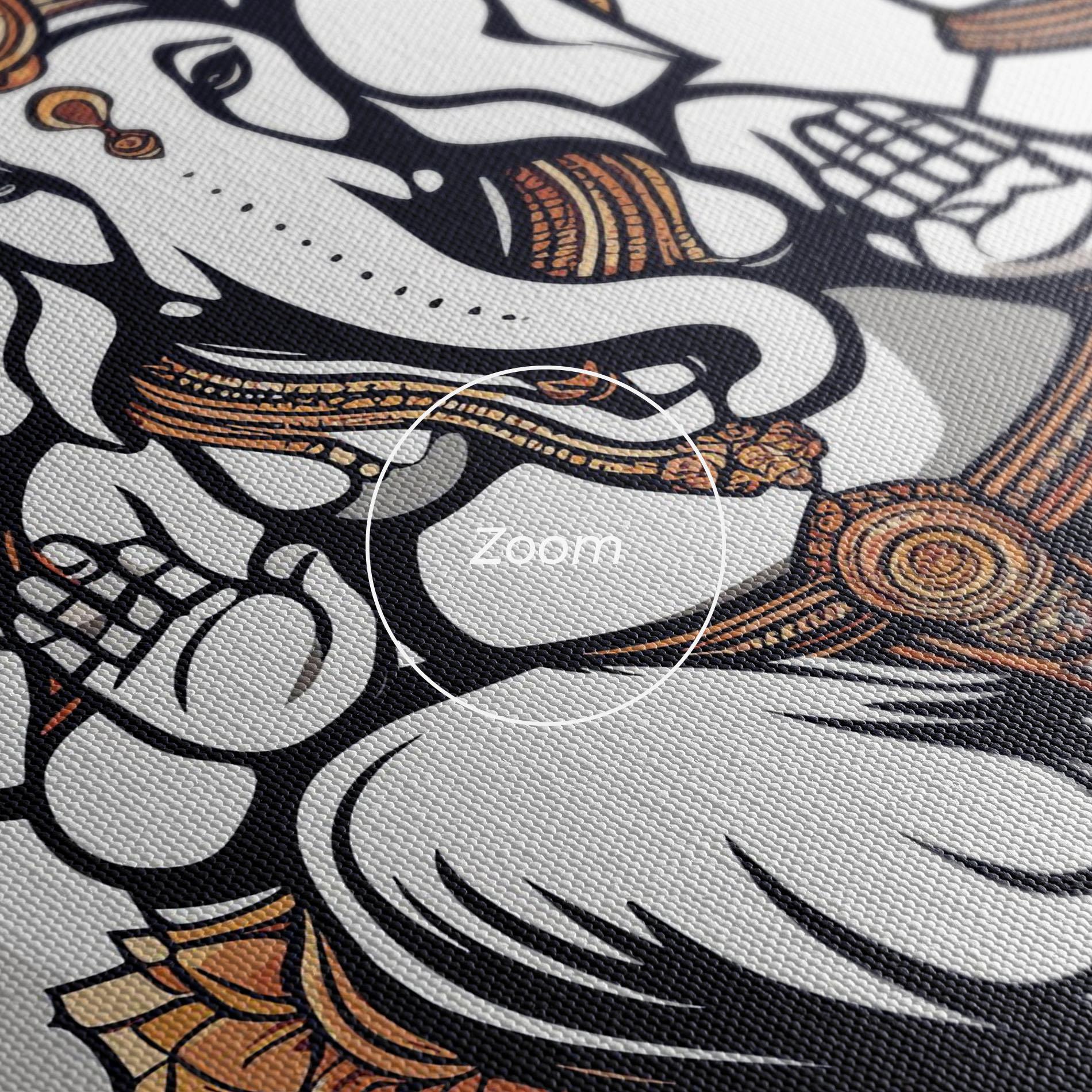 Tablou Canvas Chaturthi Greys mockup 3