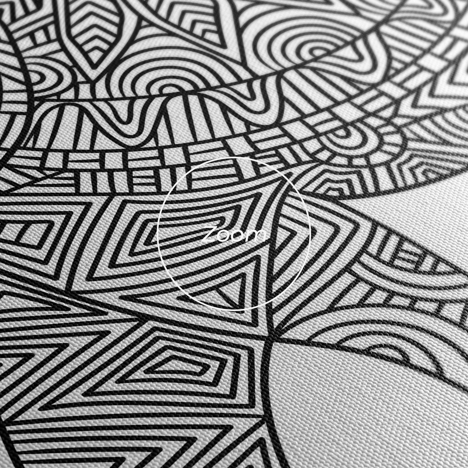 Tablou Canvas Elephant Mandala mockup 3