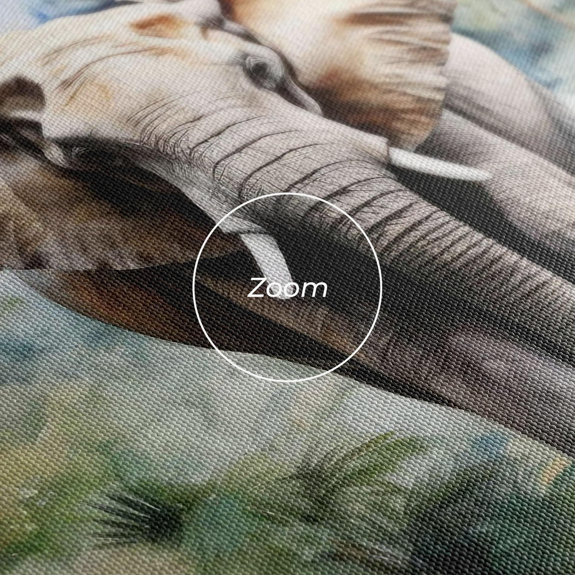 Tablou Canvas Wild Watercolor Elephant mockup 3