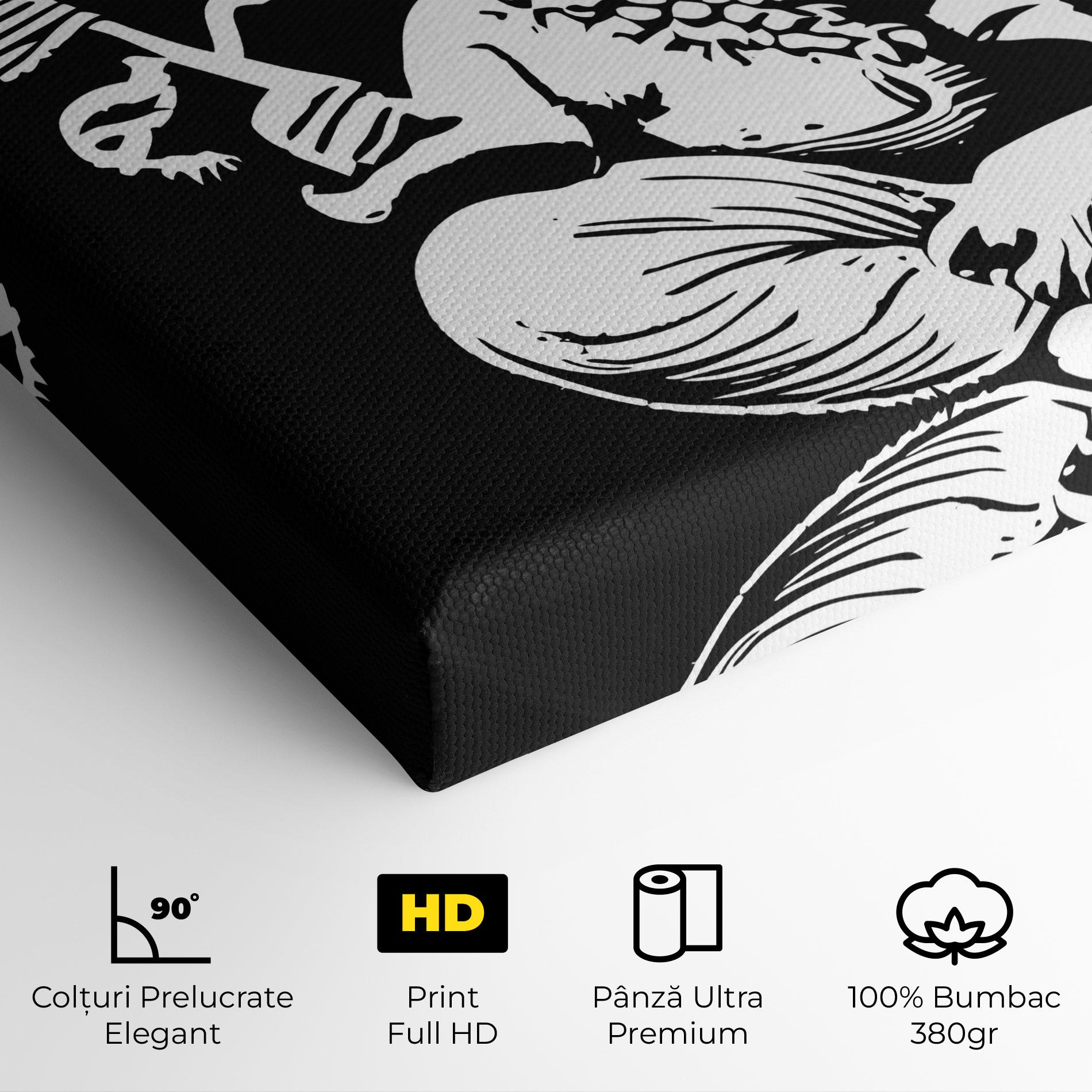 Tablou Canvas Black And White Ganesha mockup 4