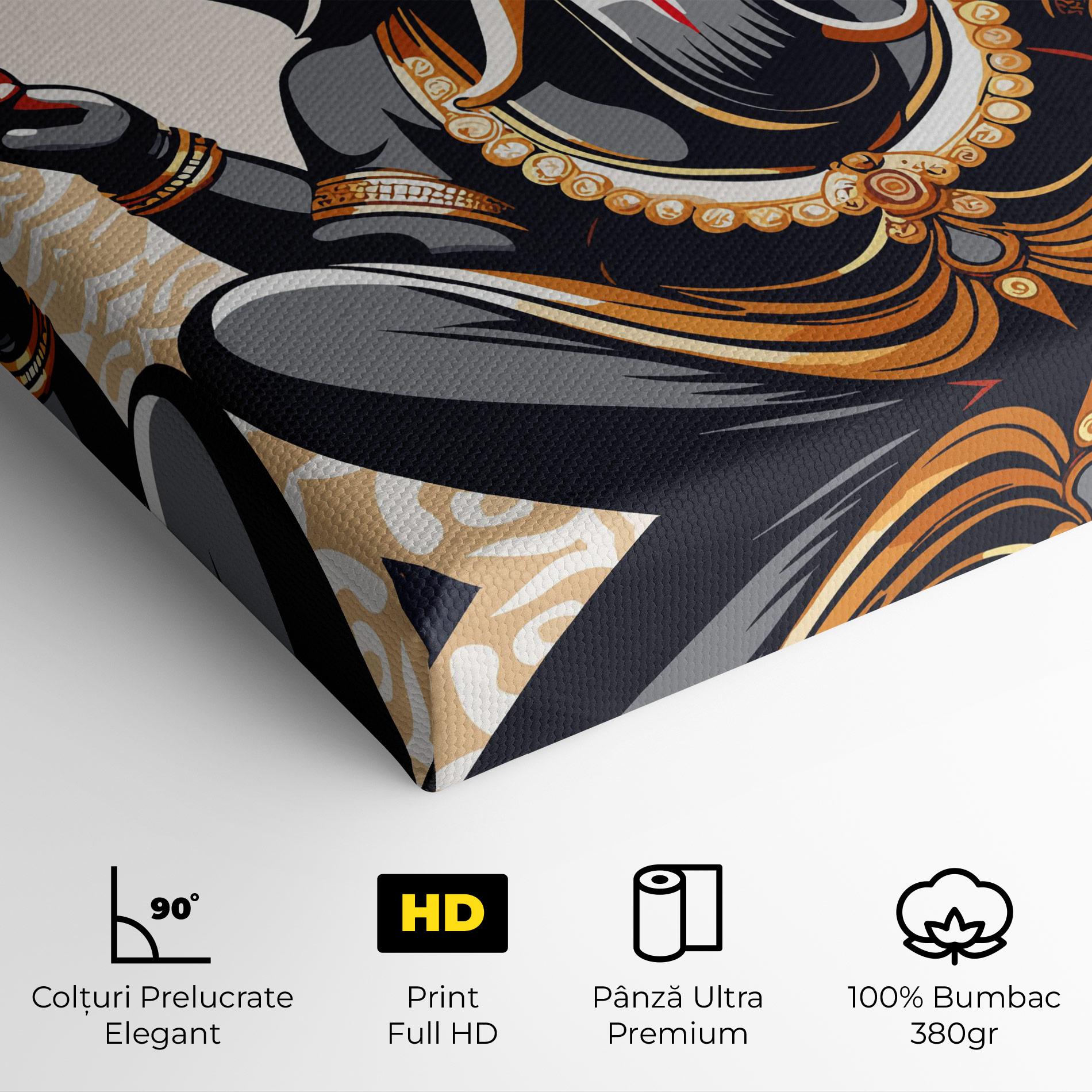 Tablou Canvas Elefant Color Mix mockup 4