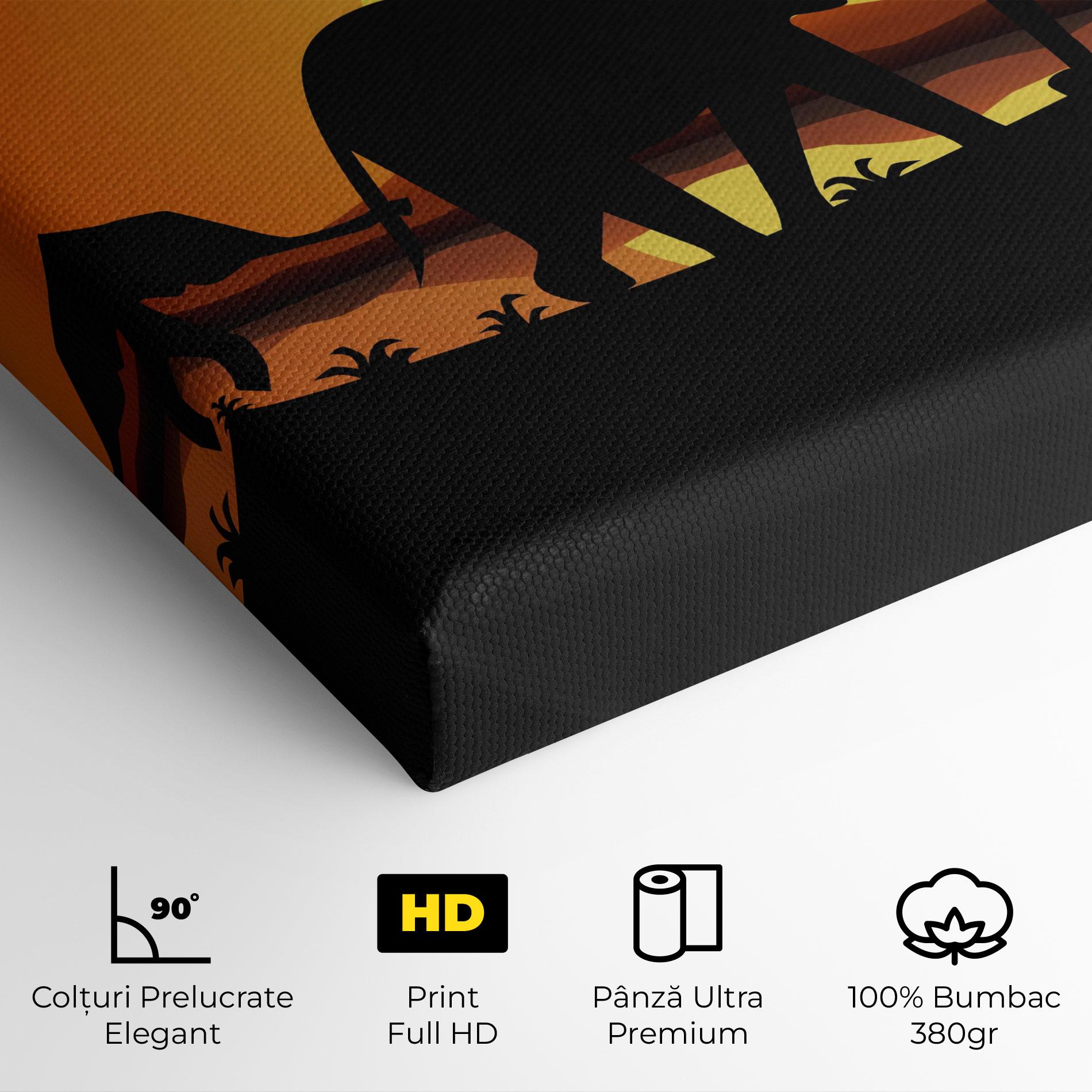 Tablou Canvas Elephant Sunset mockup 4