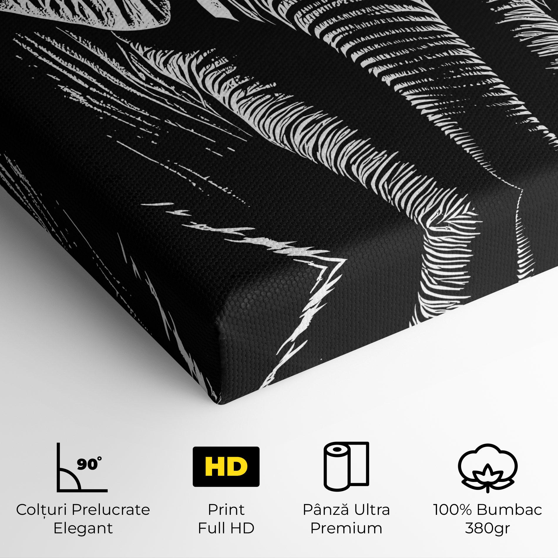 Tablou Canvas Elephant White Head mockup 4