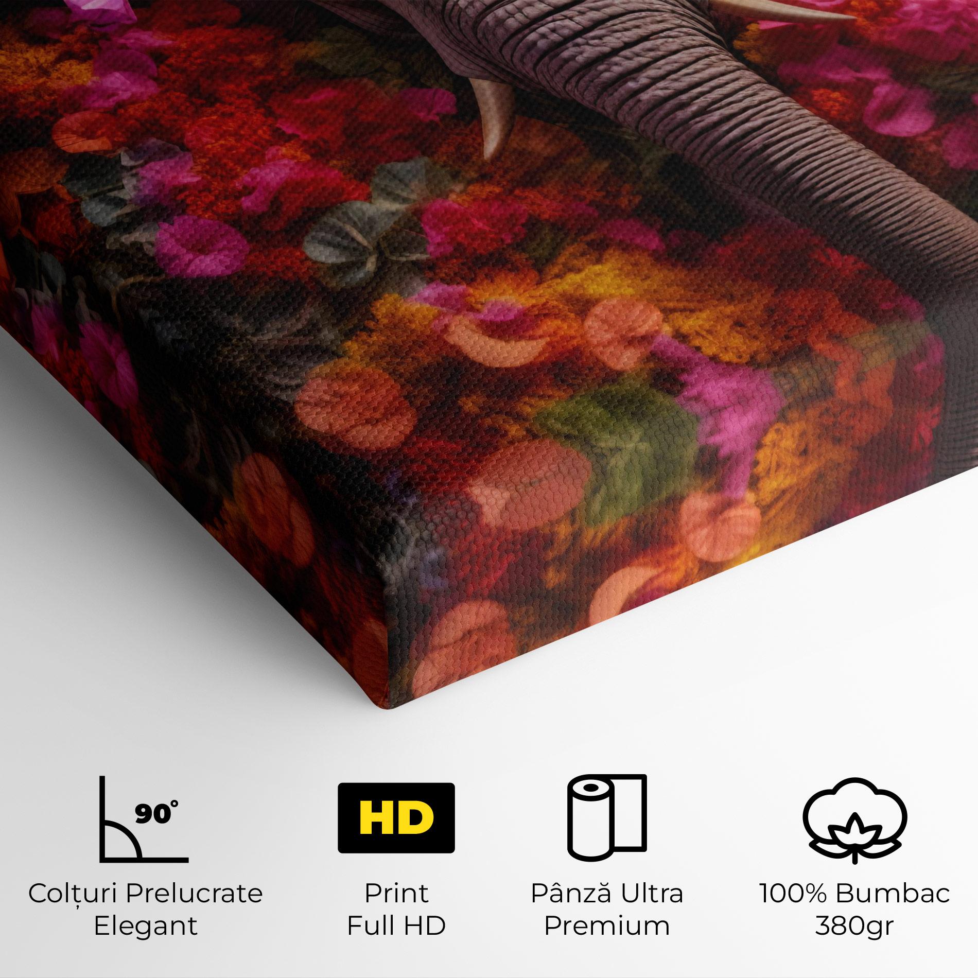 Tablou Canvas Flower Elephant mockup 4
