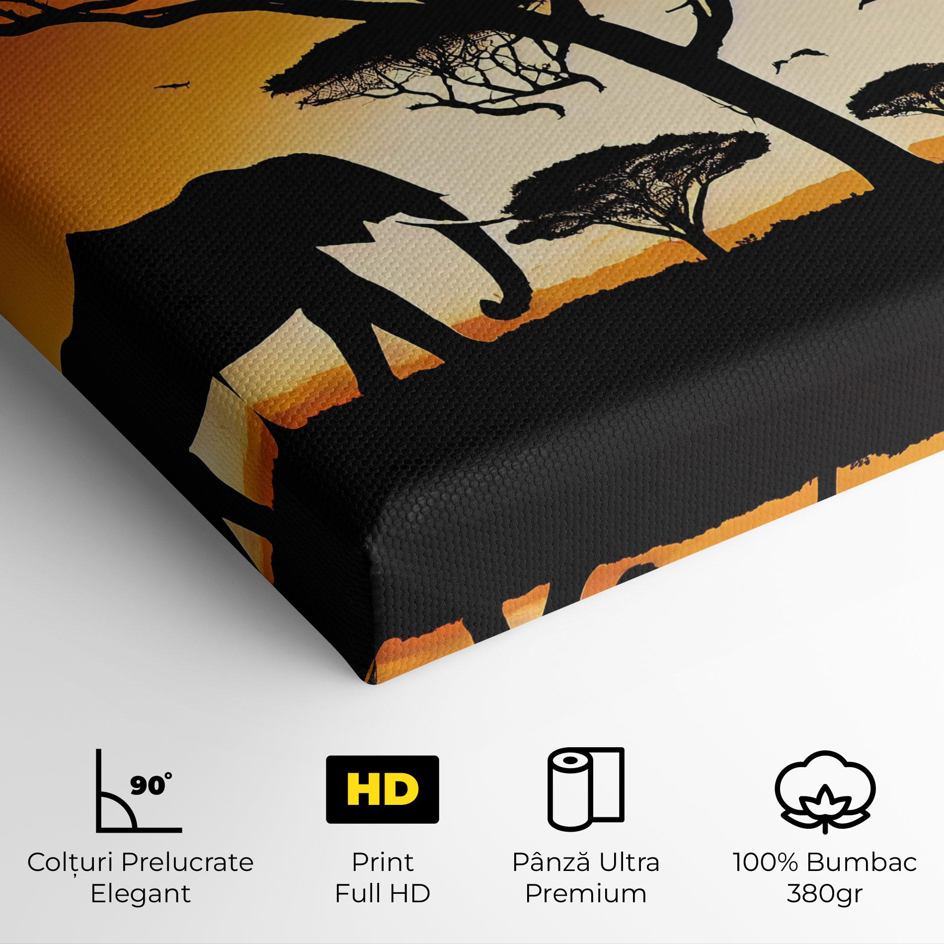 Tablou Canvas Sunset Silhouette mockup 4