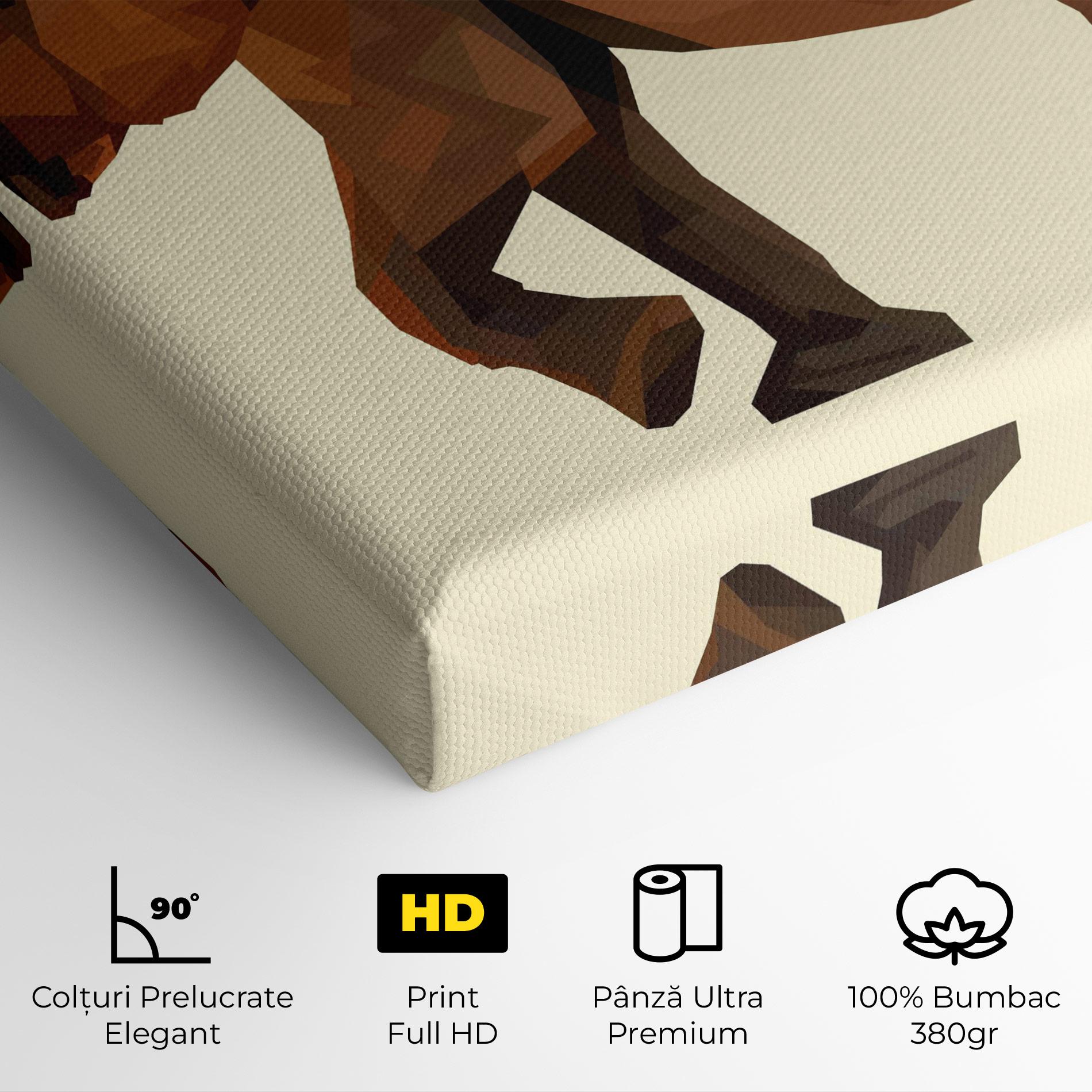 Tablou Canvas Walking Elephant Cream mockup 4