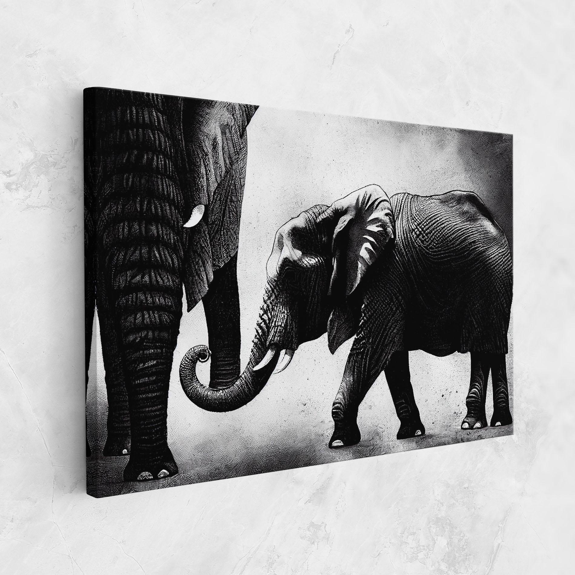 Tablou Canvas Baby Elephant mockup 1