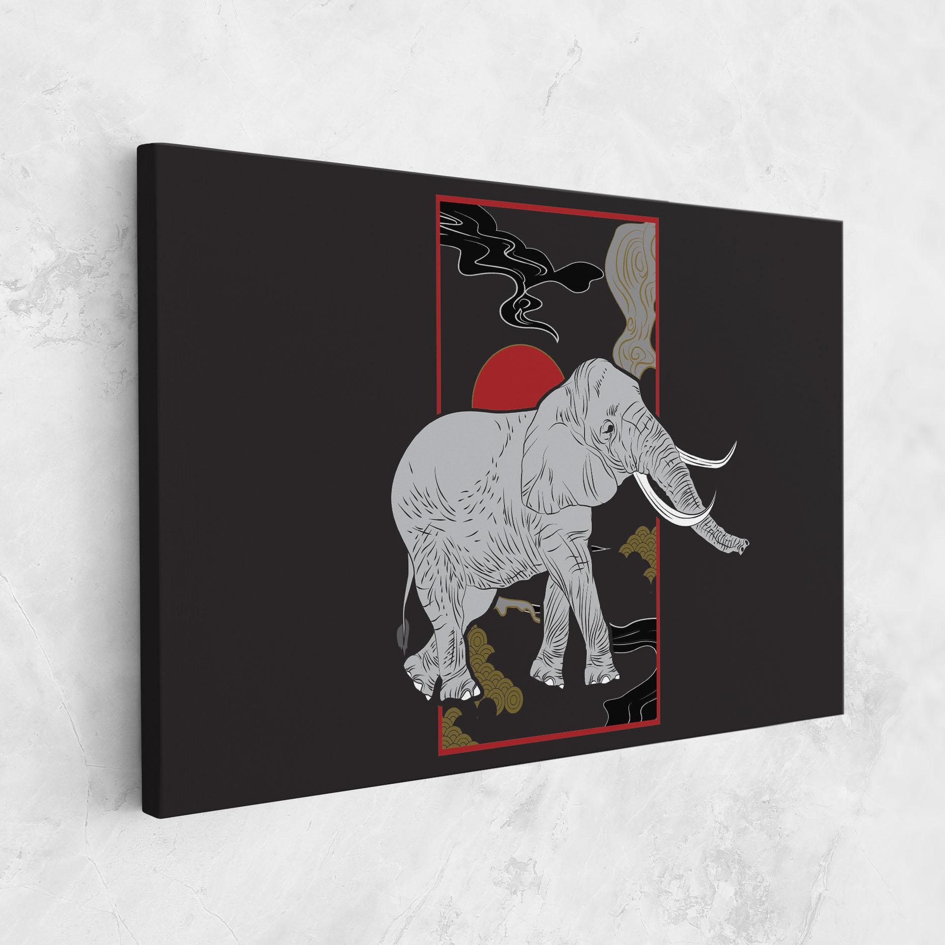 Tablou Canvas Elephant Asia mockup 1
