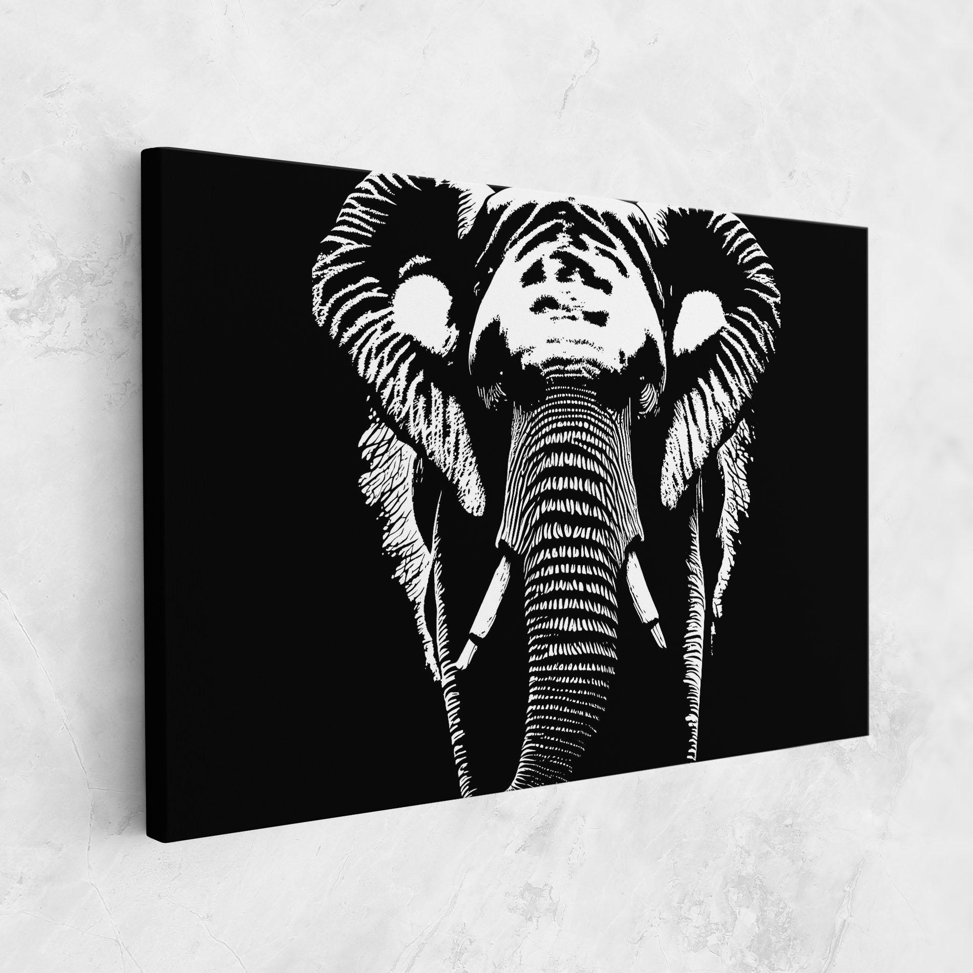 Tablou Canvas Elephant Drawing mockup 1