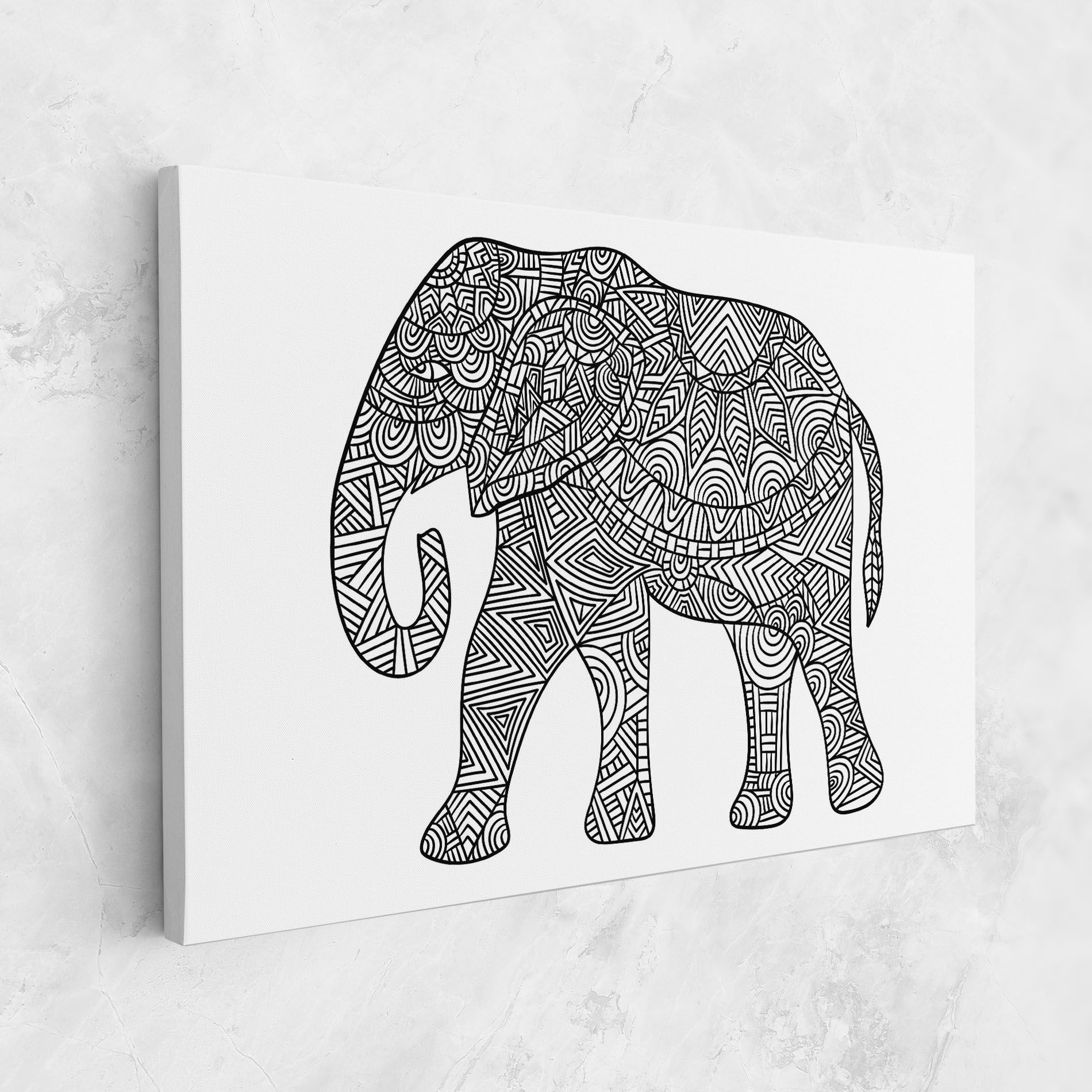 Elephant Mandala mockup 1