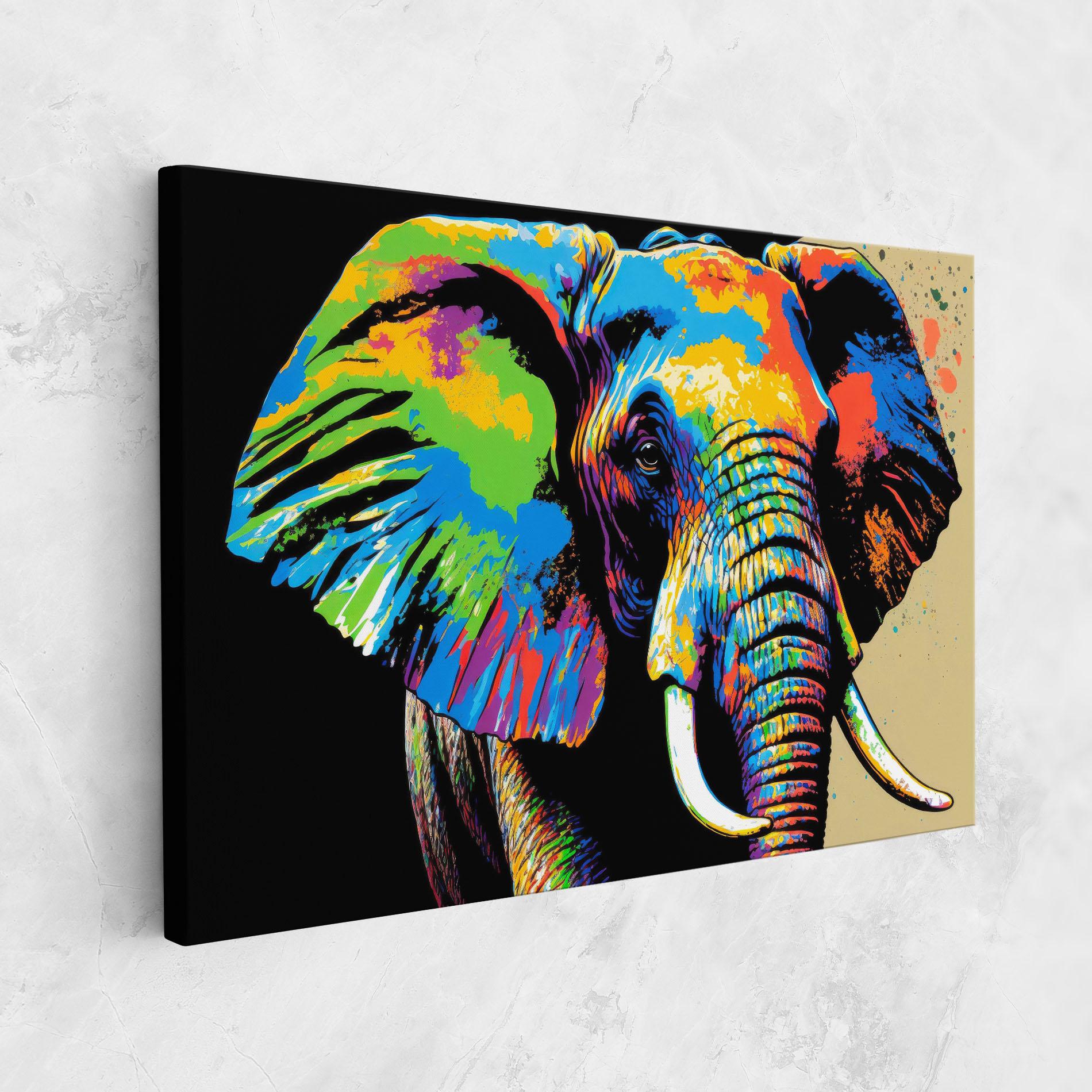 Tablou Canvas Elephant Portrait mockup 1