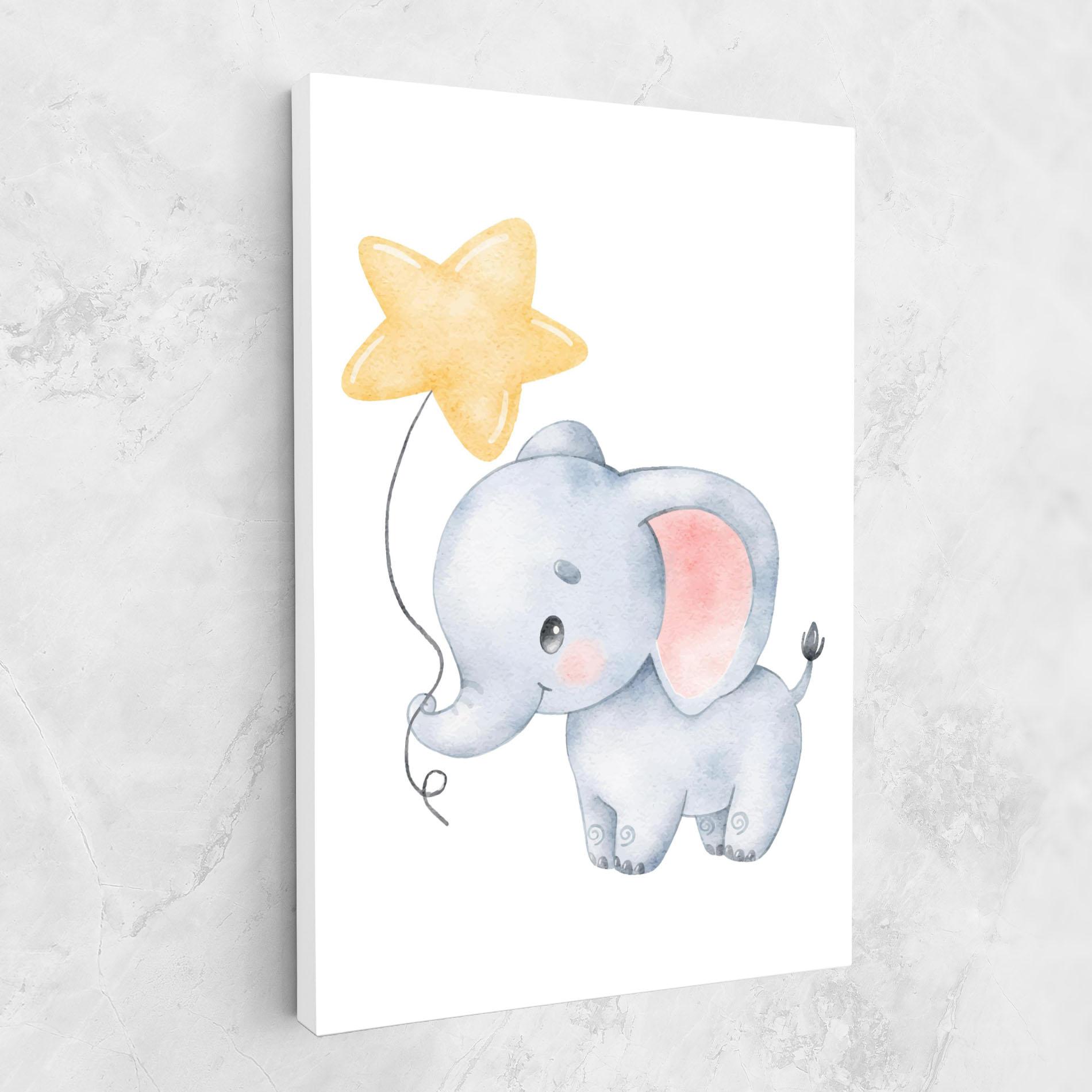 Tablou Canvas Baby Elephant Kids mockup 1