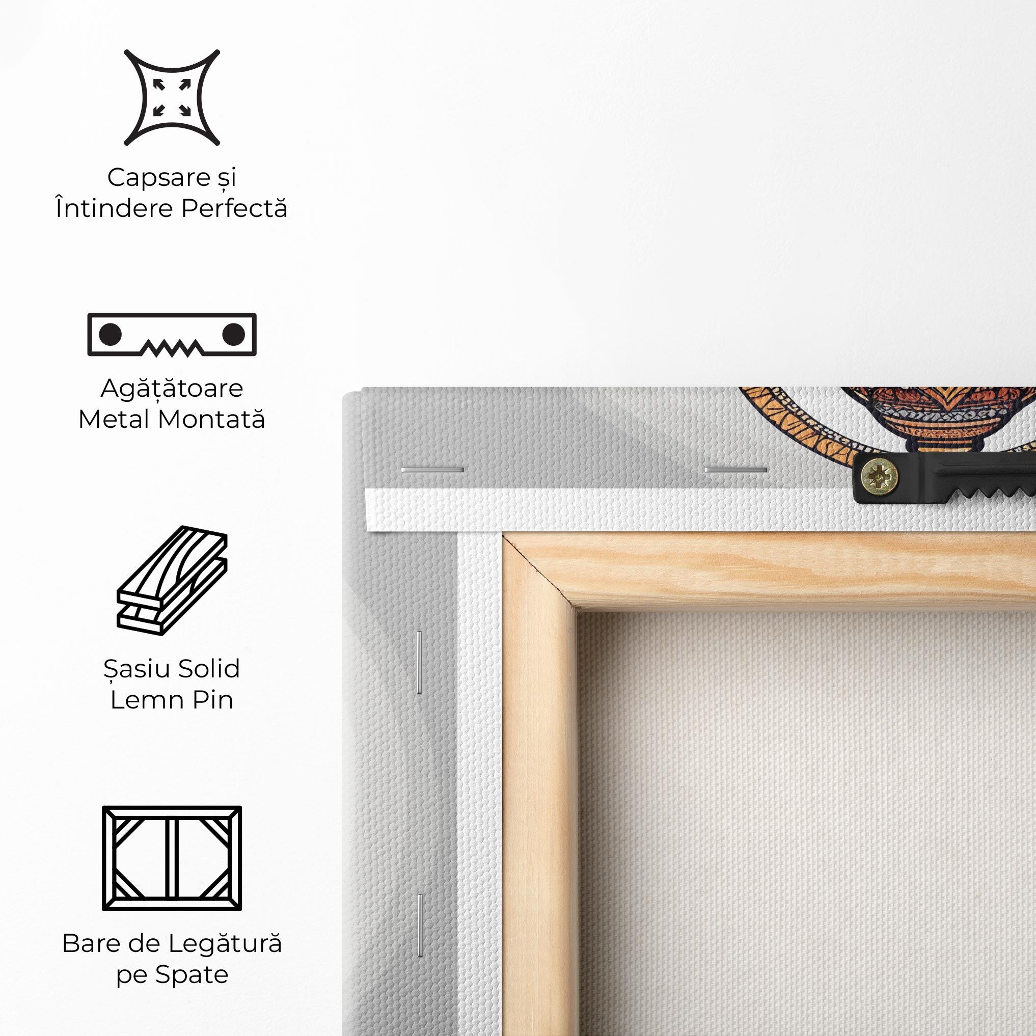 Tablou Canvas Chaturthi Greys mockup 5