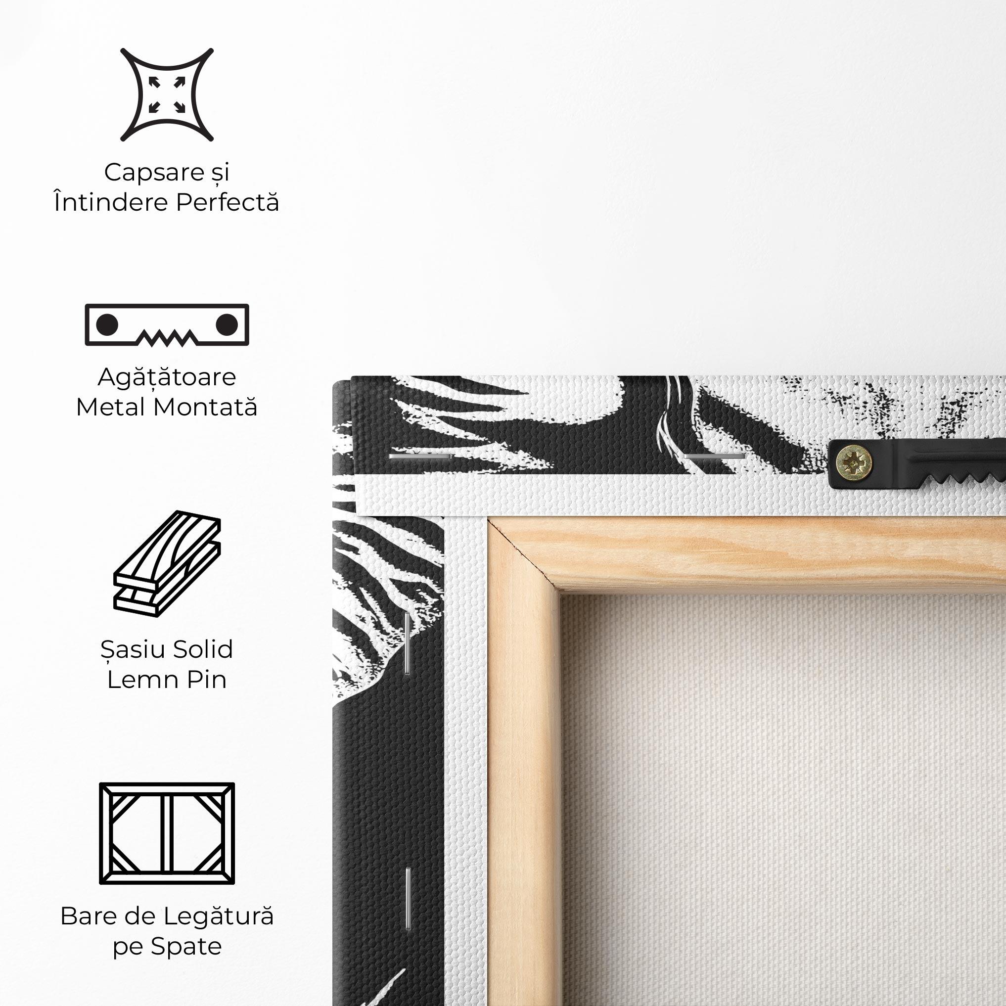 Tablou Canvas Elephant White Head mockup 5
