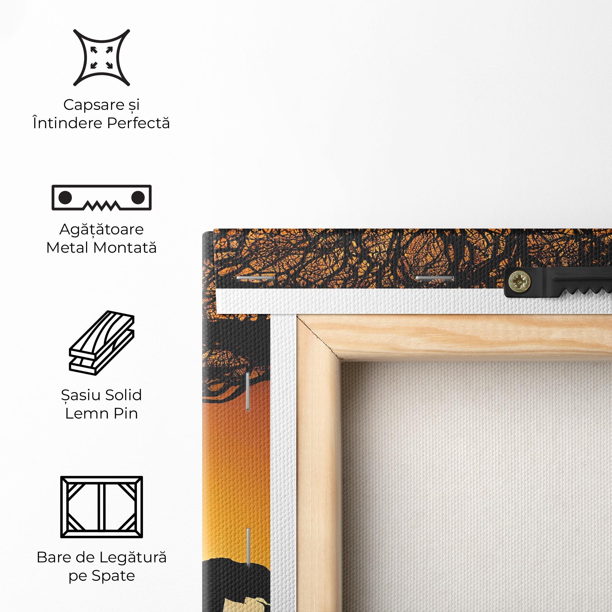 Tablou Canvas Sunset Silhouette mockup 5