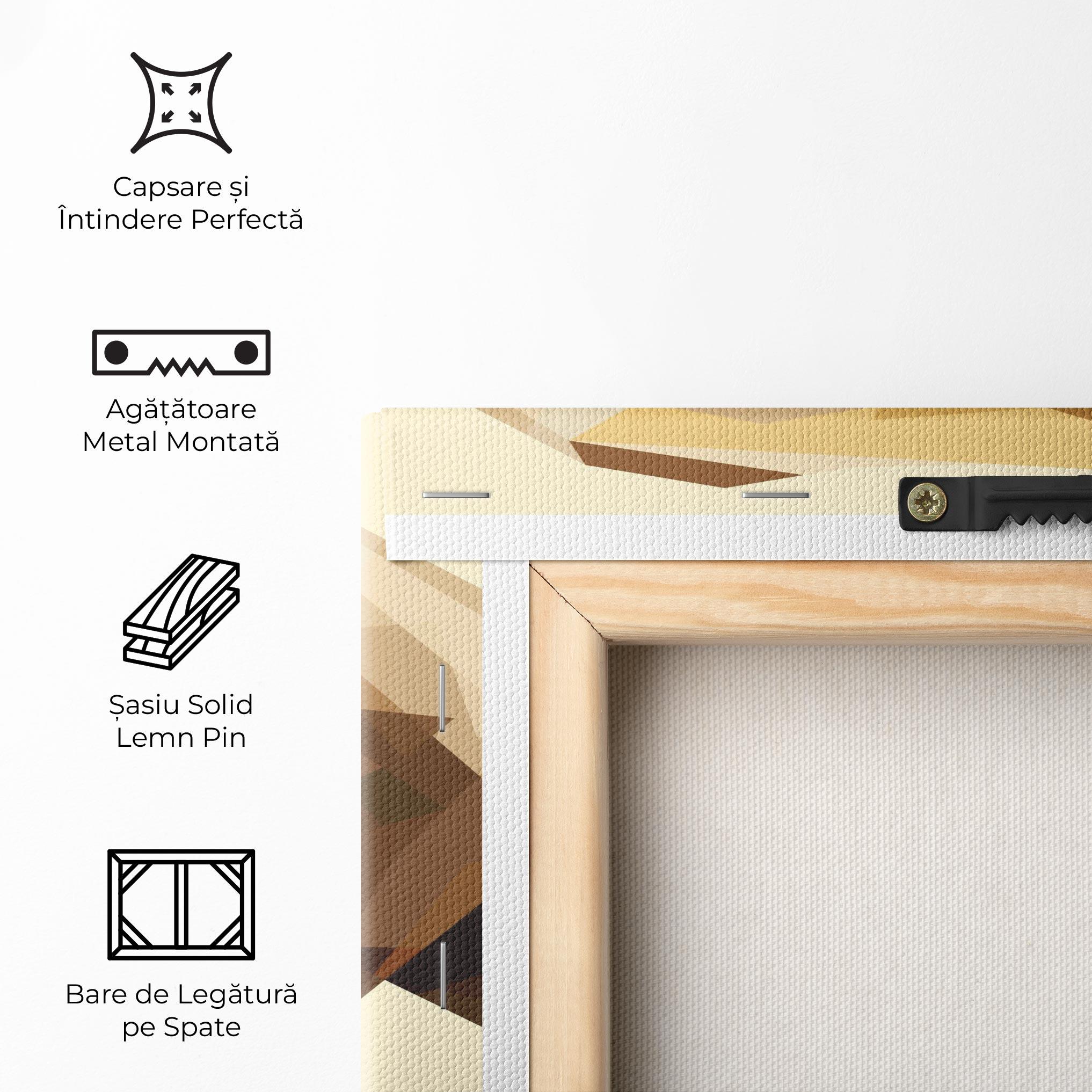 Tablou Canvas Walking Elephant Cream mockup 5