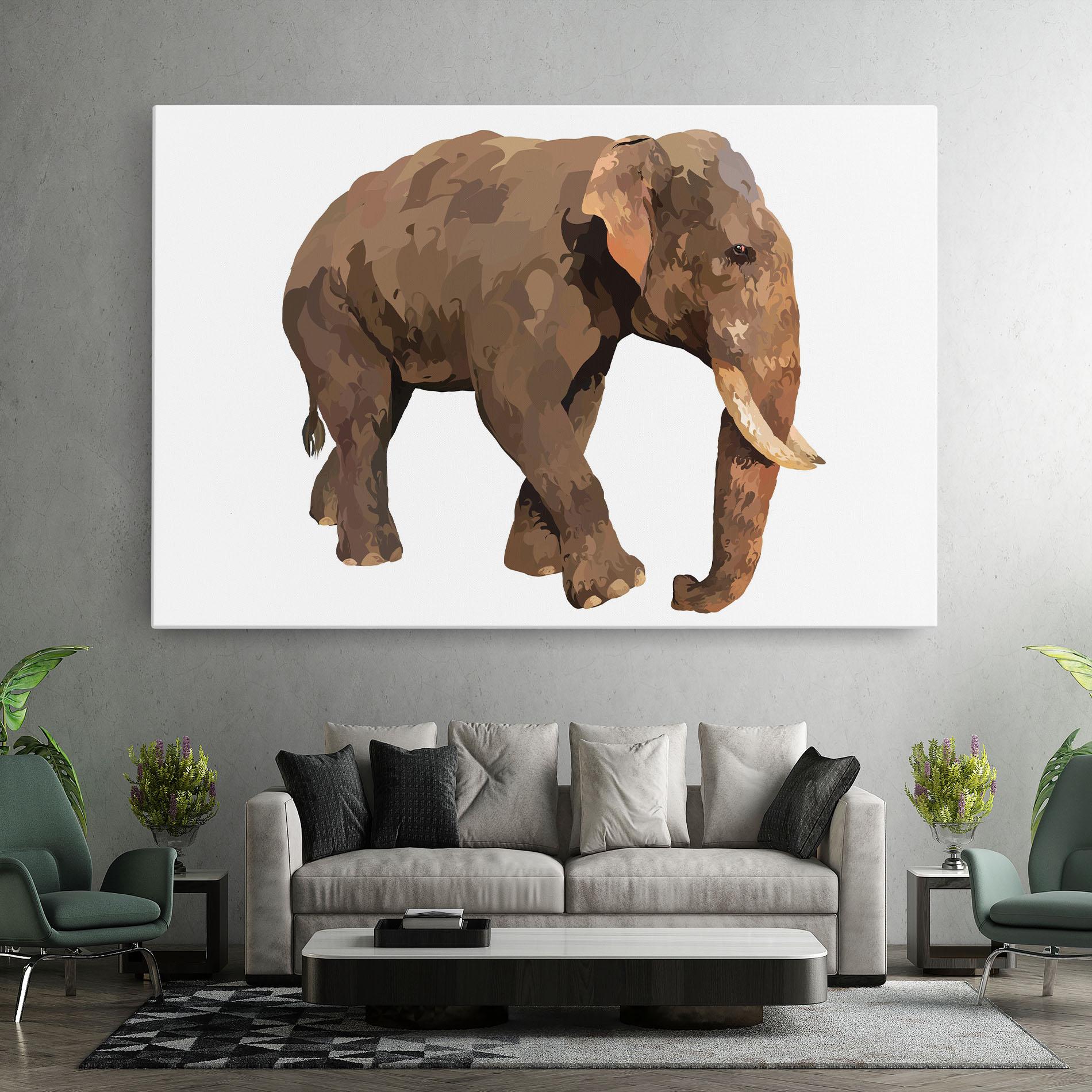 Tablou Canvas Brown Elephant mockup 7