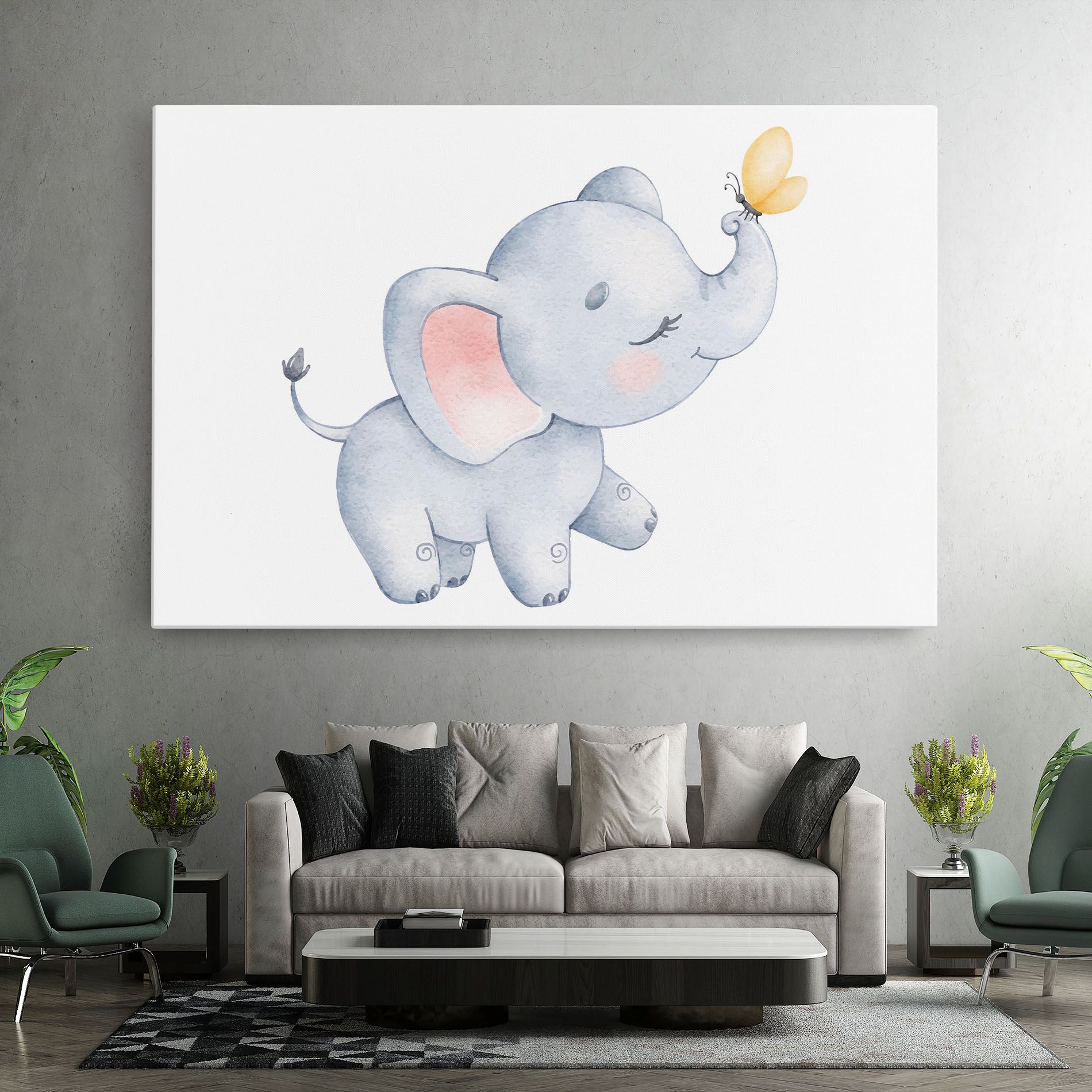 Elephant Butterfly mockup 7