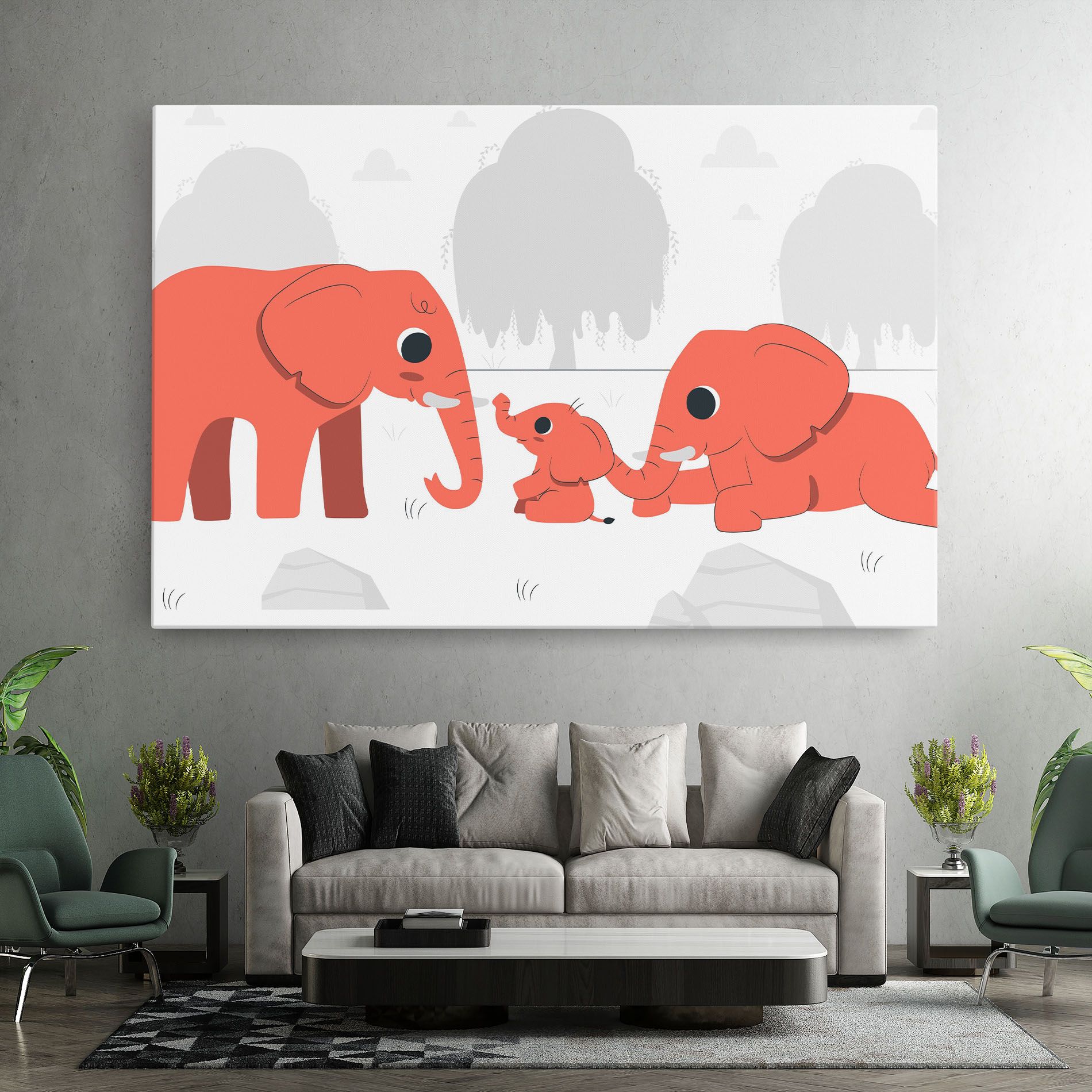 Orange Elephant mockup 7