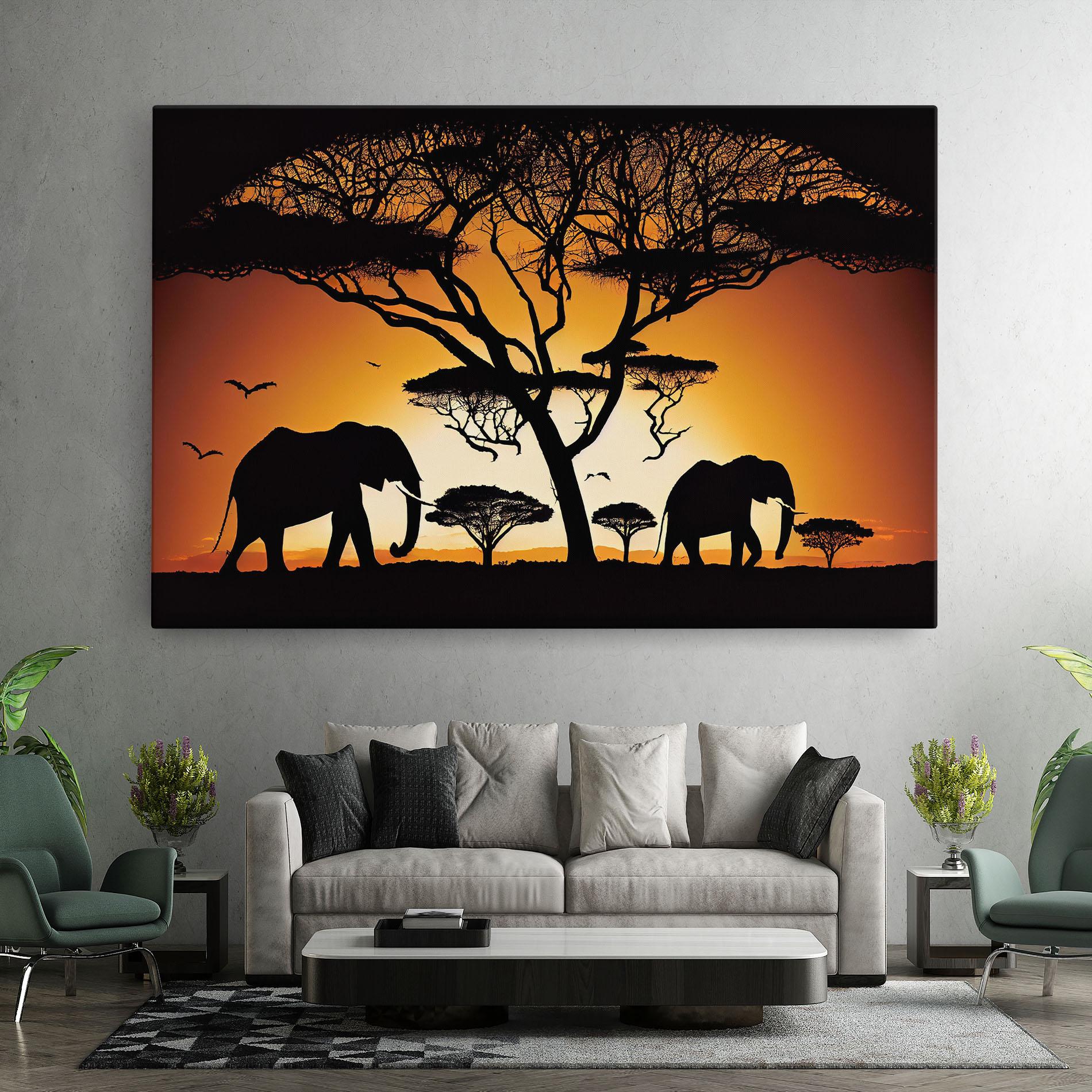 Tablou Canvas Sunset Silhouette mockup 7