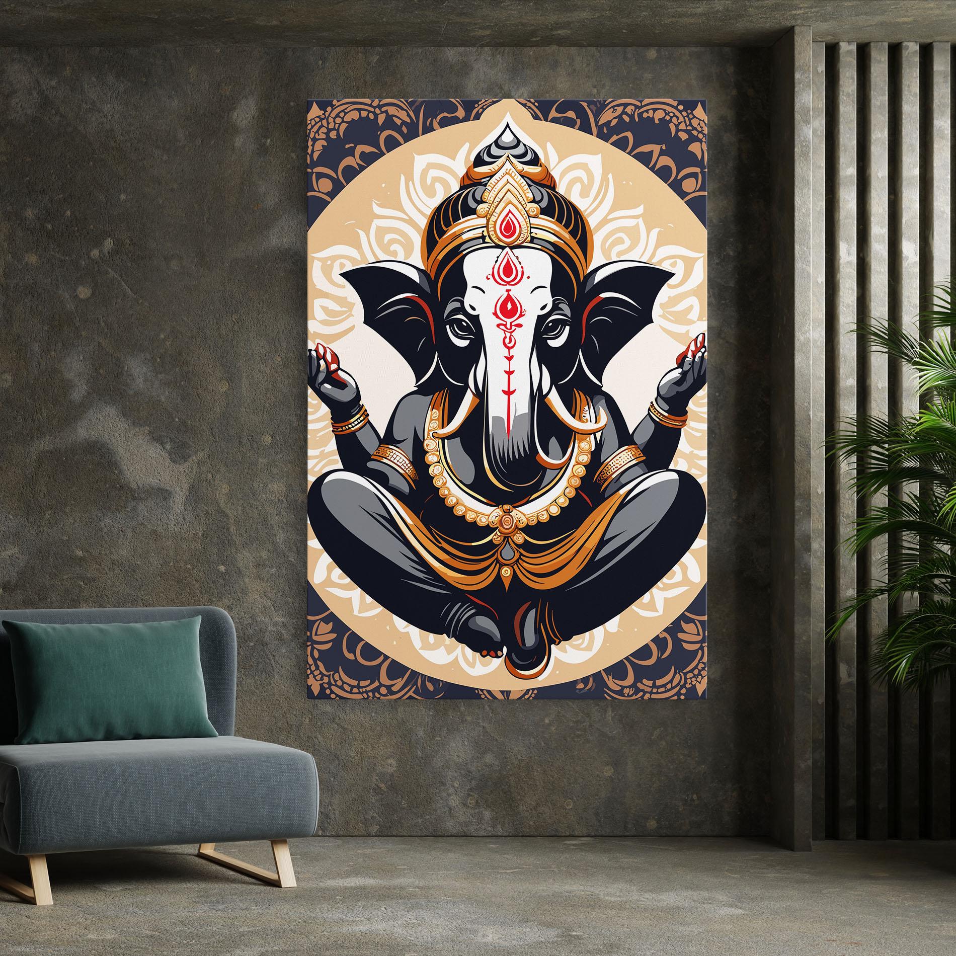 Tablou Canvas Elefant Color Mix mockup 7