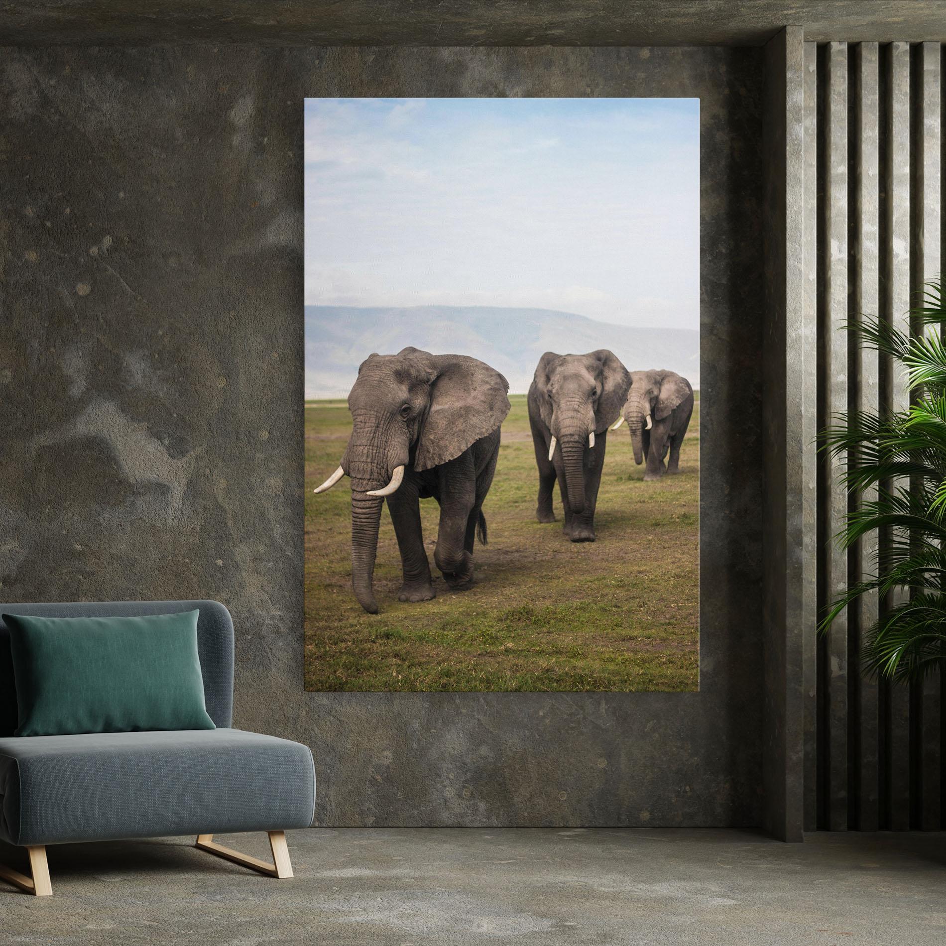 Tablou Canvas Elephant Landscape mockup 7