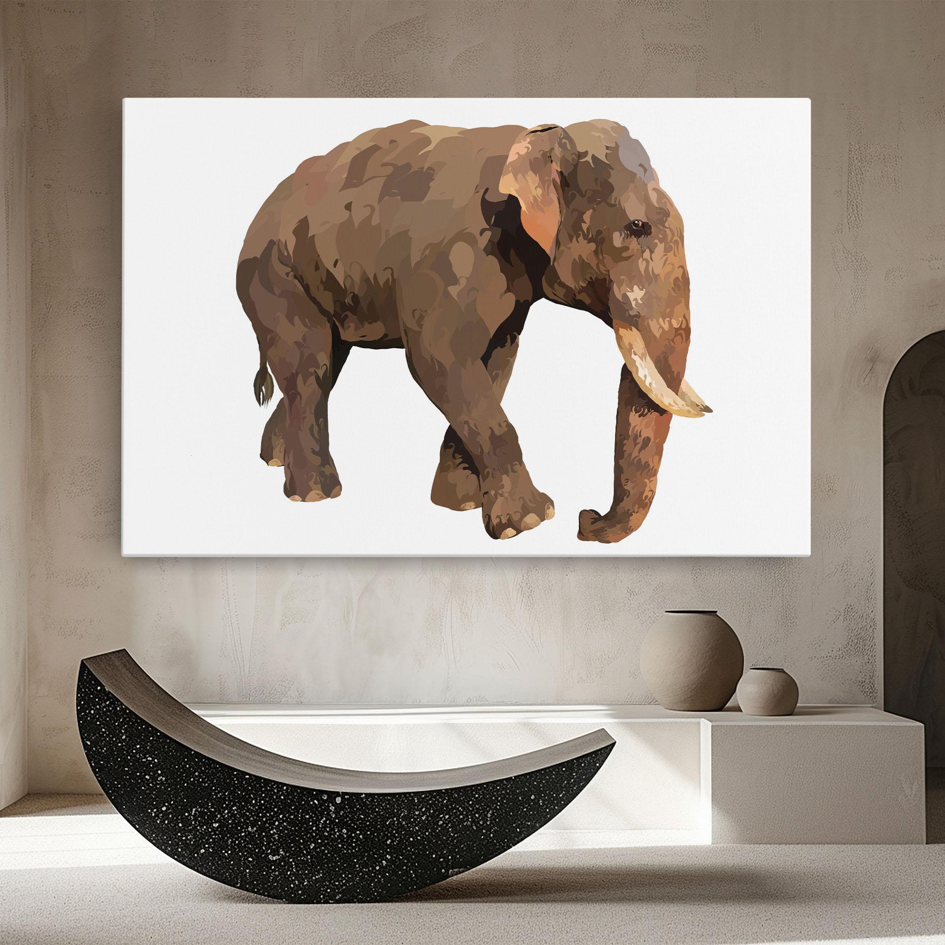 Tablou Canvas Brown Elephant mockup 8