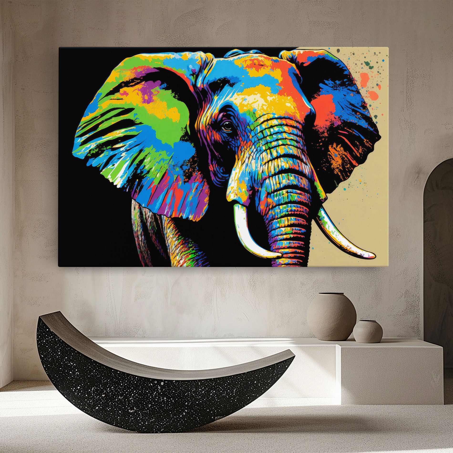 Elephant Portrait mockup 8