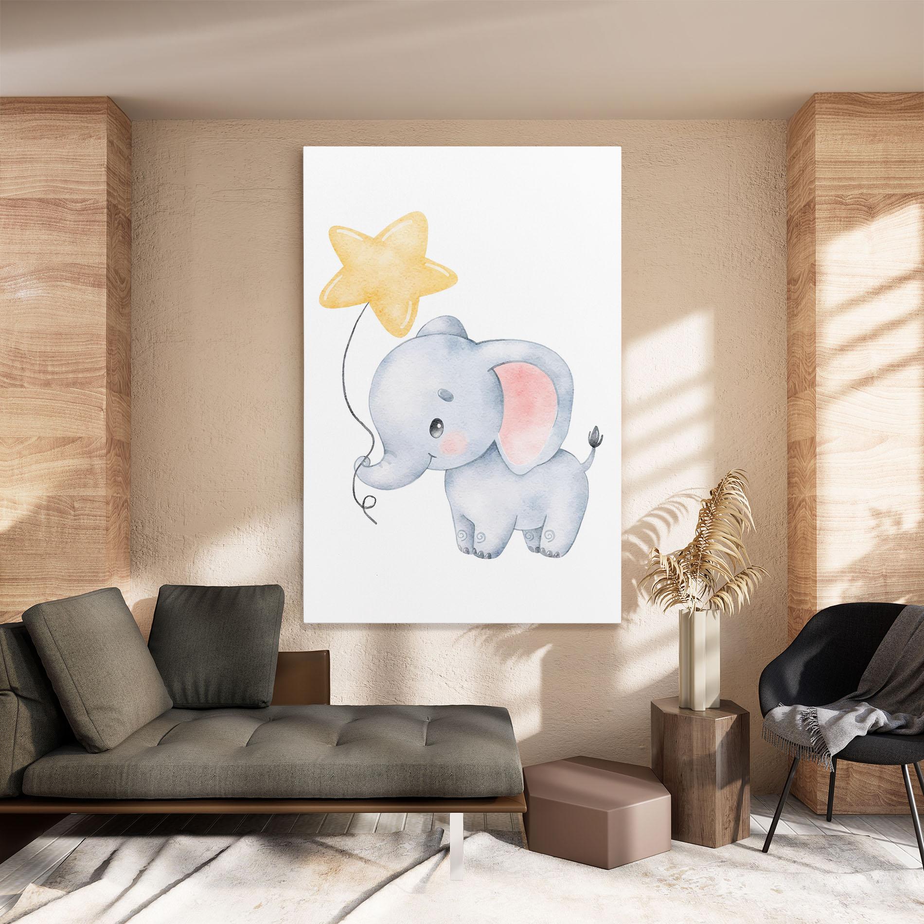 Tablou Canvas Baby Elephant Kids mockup 8
