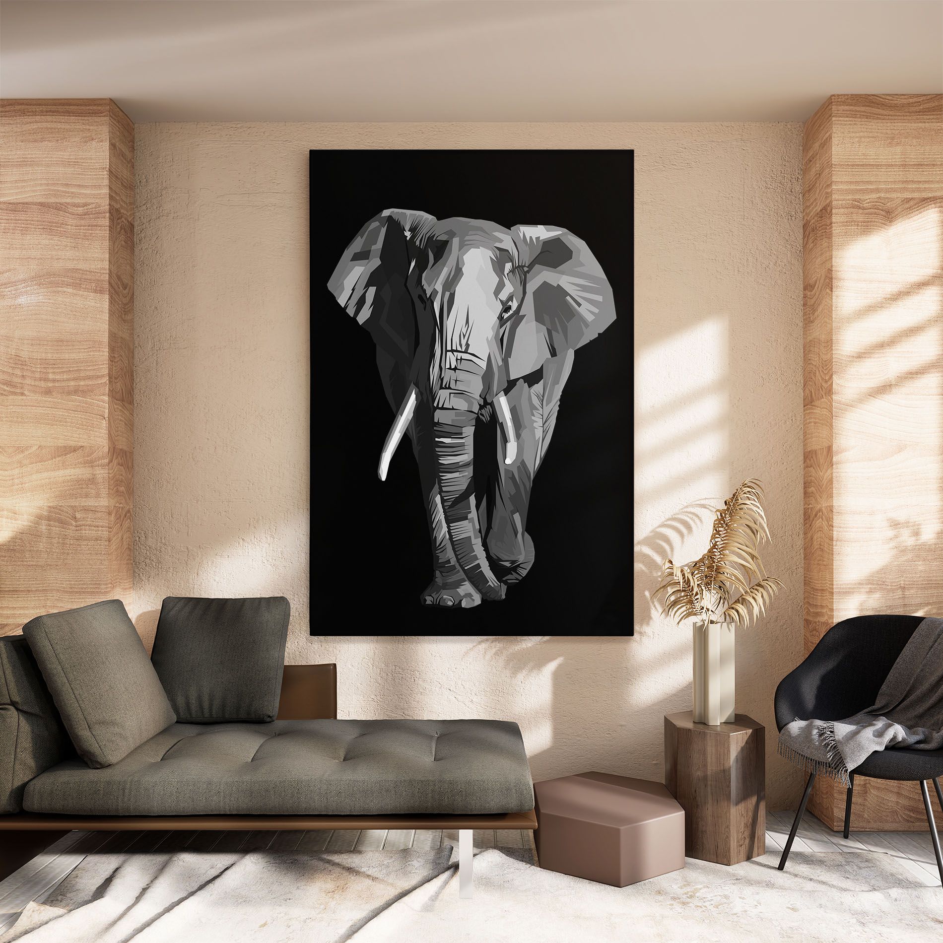 Beautiful Grey Elephant mockup 8