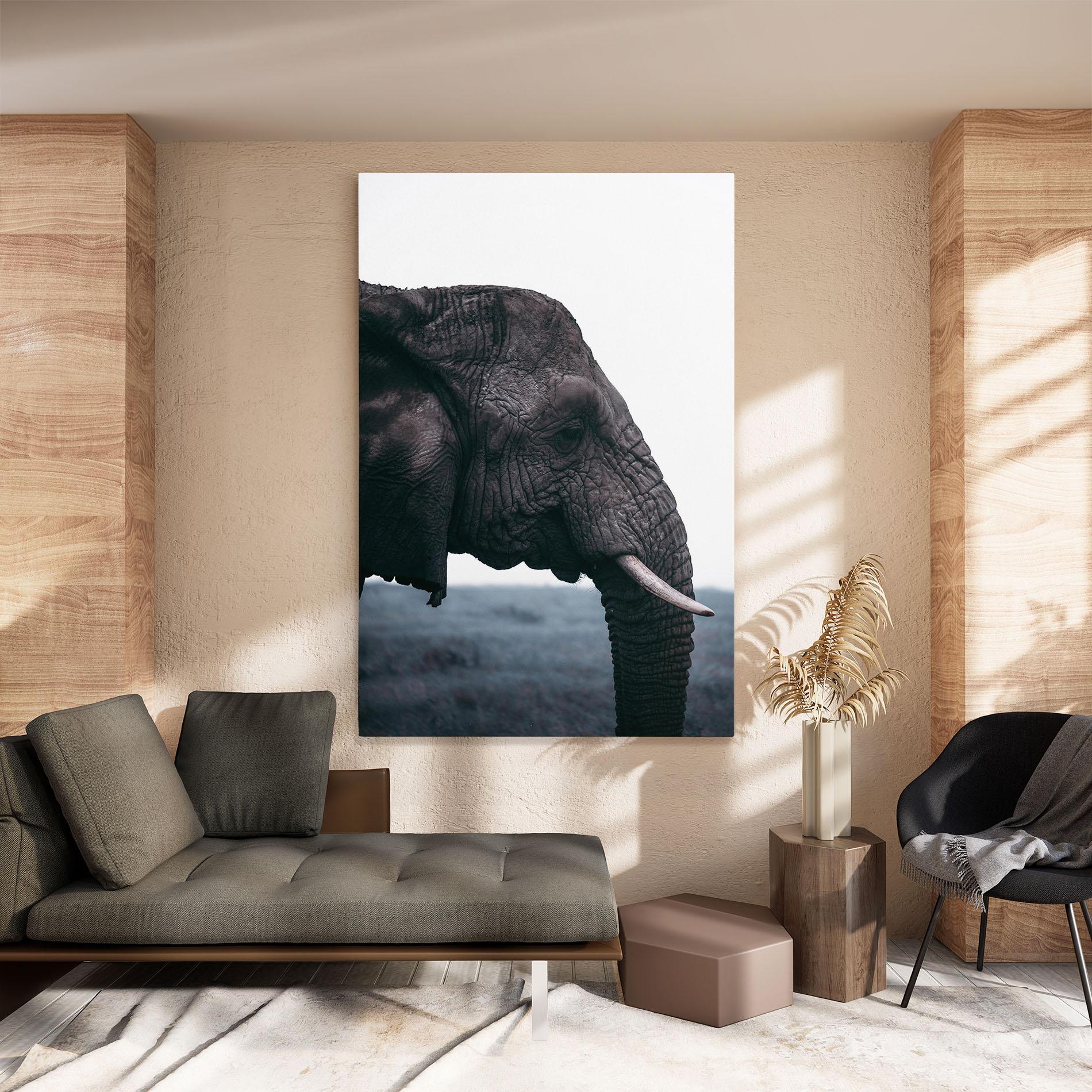 Tablou Canvas Close Grey Eelephant mockup 8