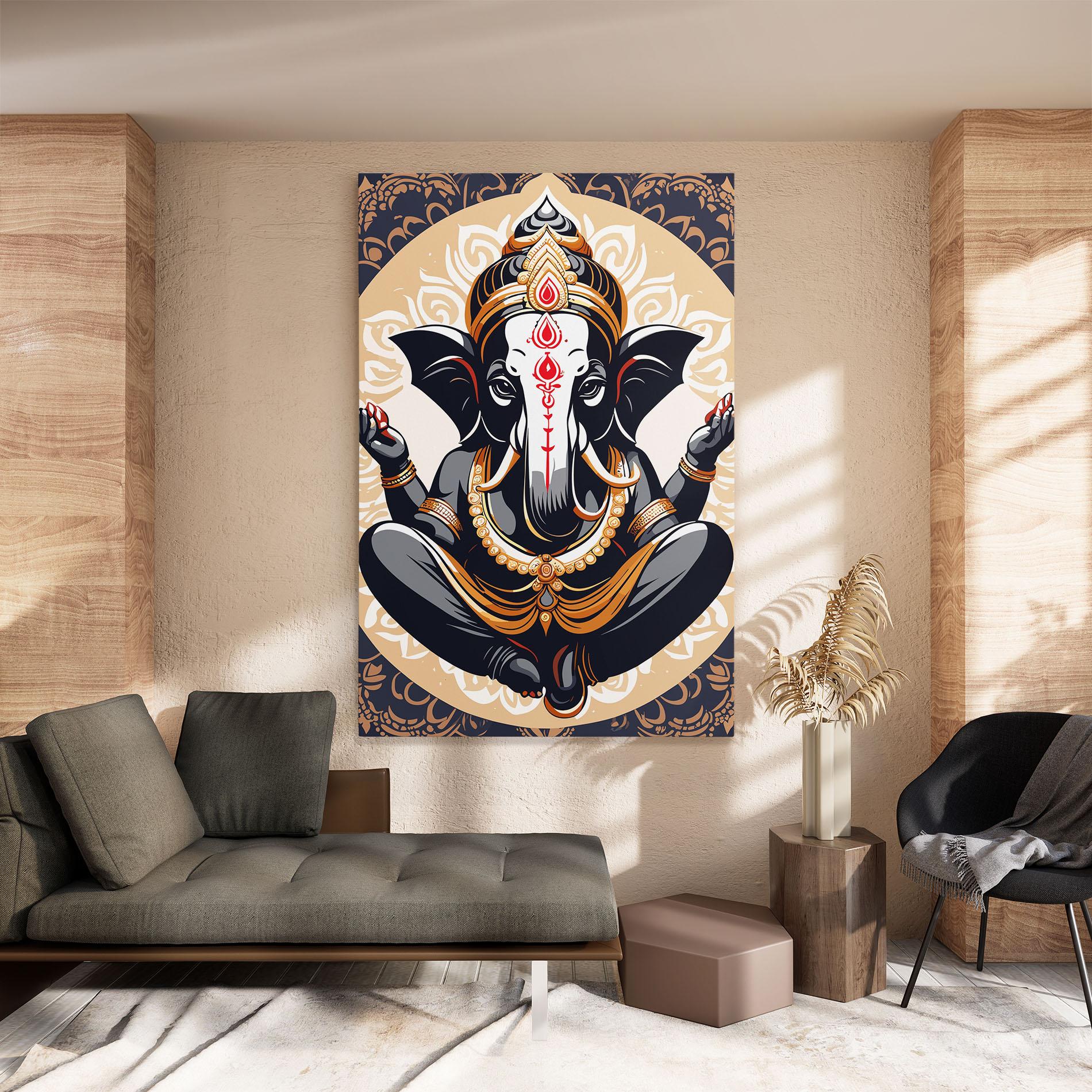 Tablou Canvas Elefant Color Mix mockup 8