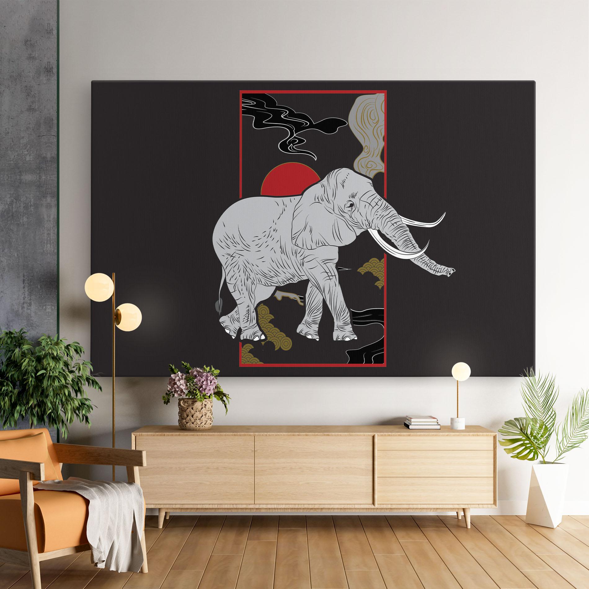 Tablou Canvas Elephant Asia mockup 9