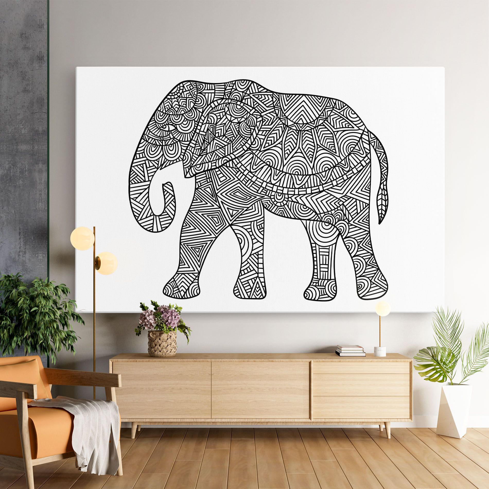 Elephant Mandala mockup 9