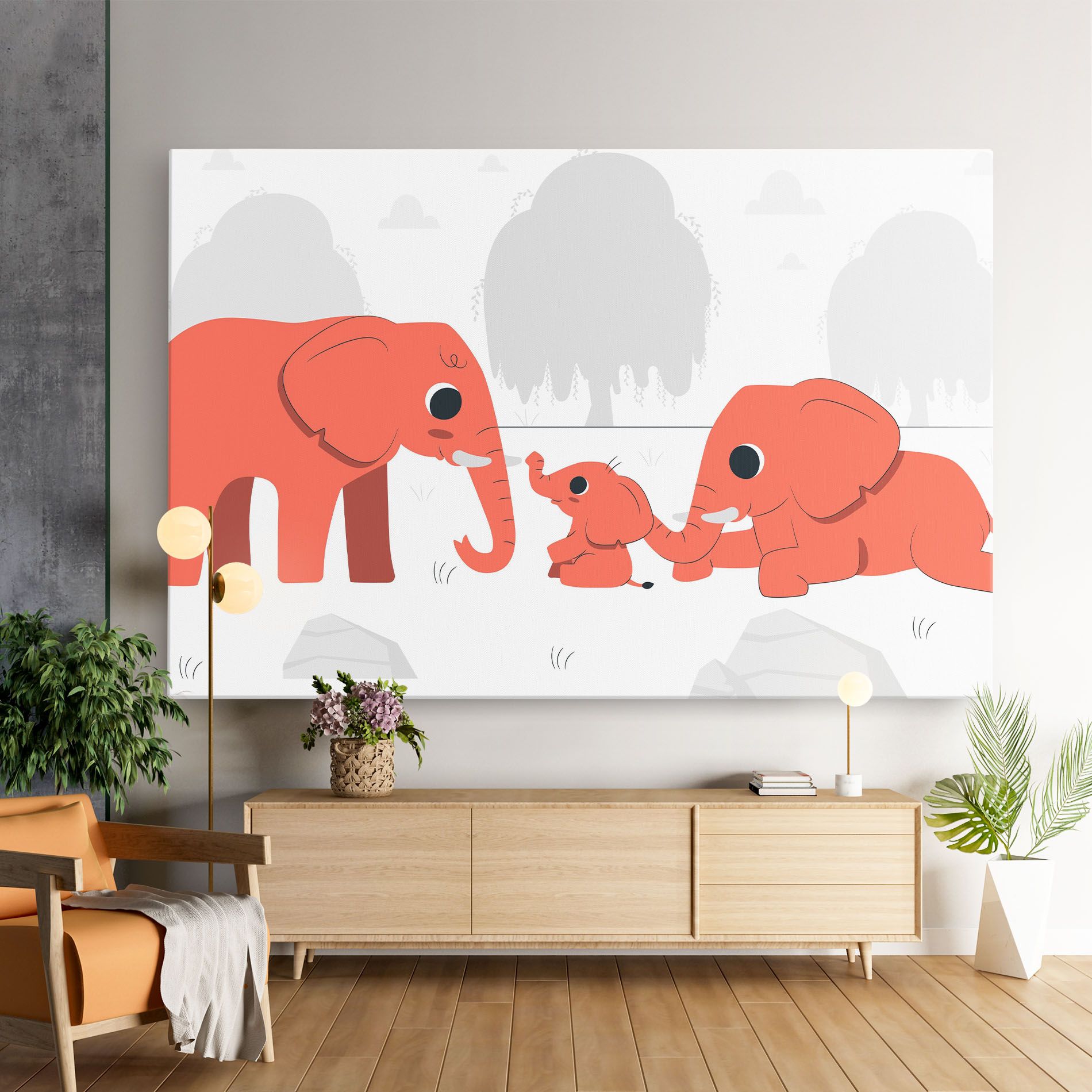 Orange Elephant mockup 9