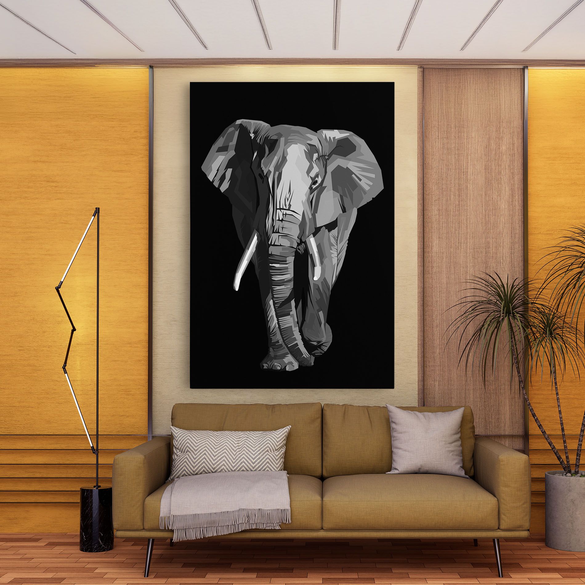 Beautiful Grey Elephant mockup 9