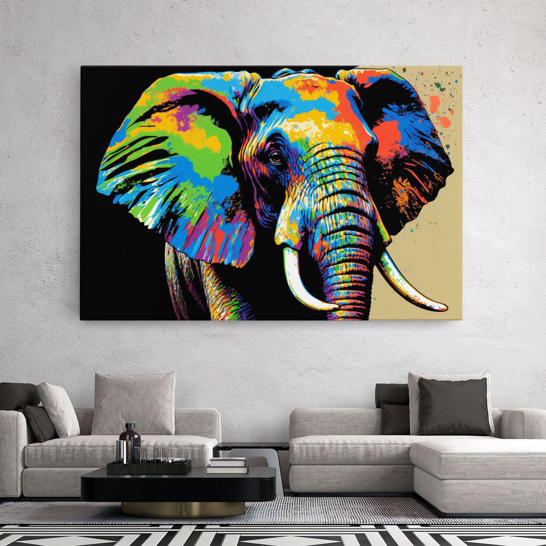 Elephant Portrait mockup 2