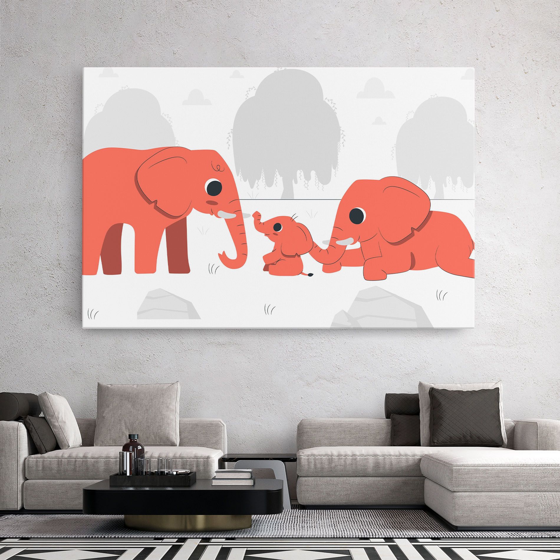 Orange Elephant mockup 2
