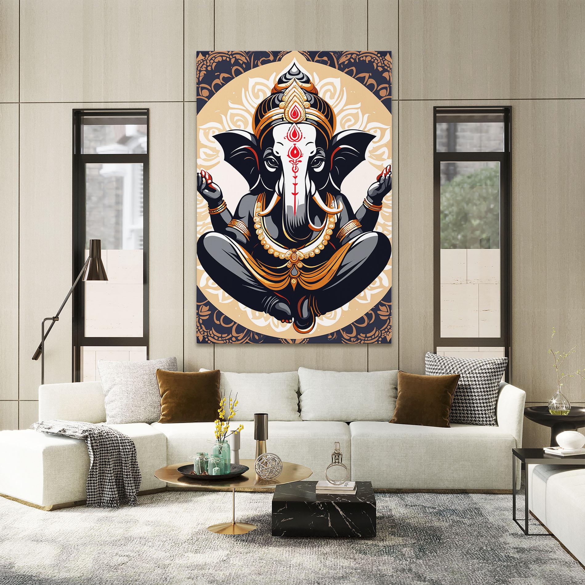 Tablou Canvas Elefant Color Mix mockup 2