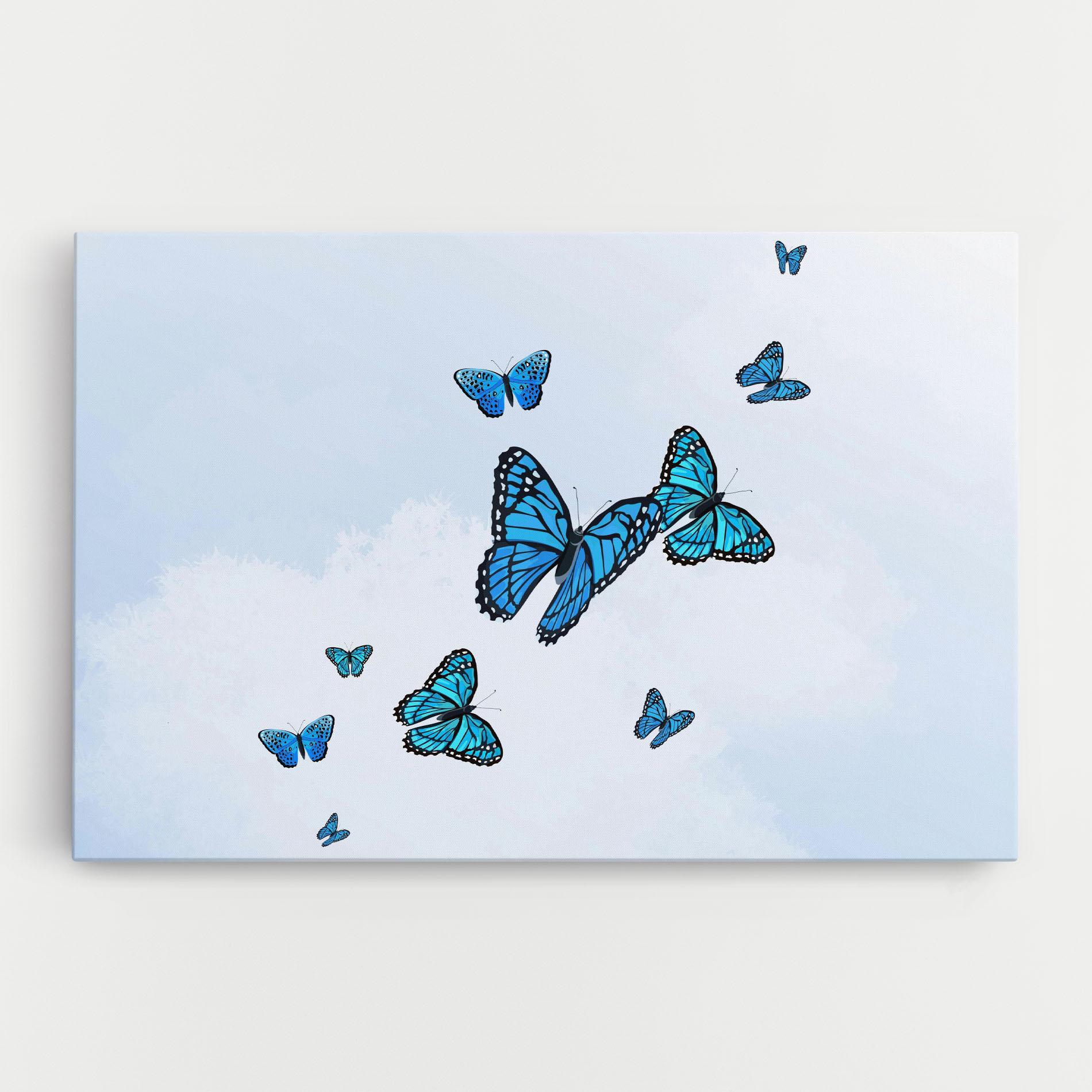Tablou Canvas Blue Sky Butterfly mockup 0