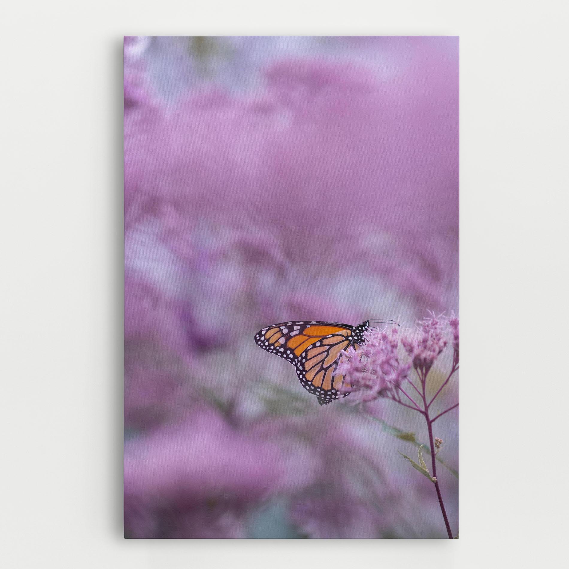 Tablou Canvas Purple Flower Butterfly mockup 0