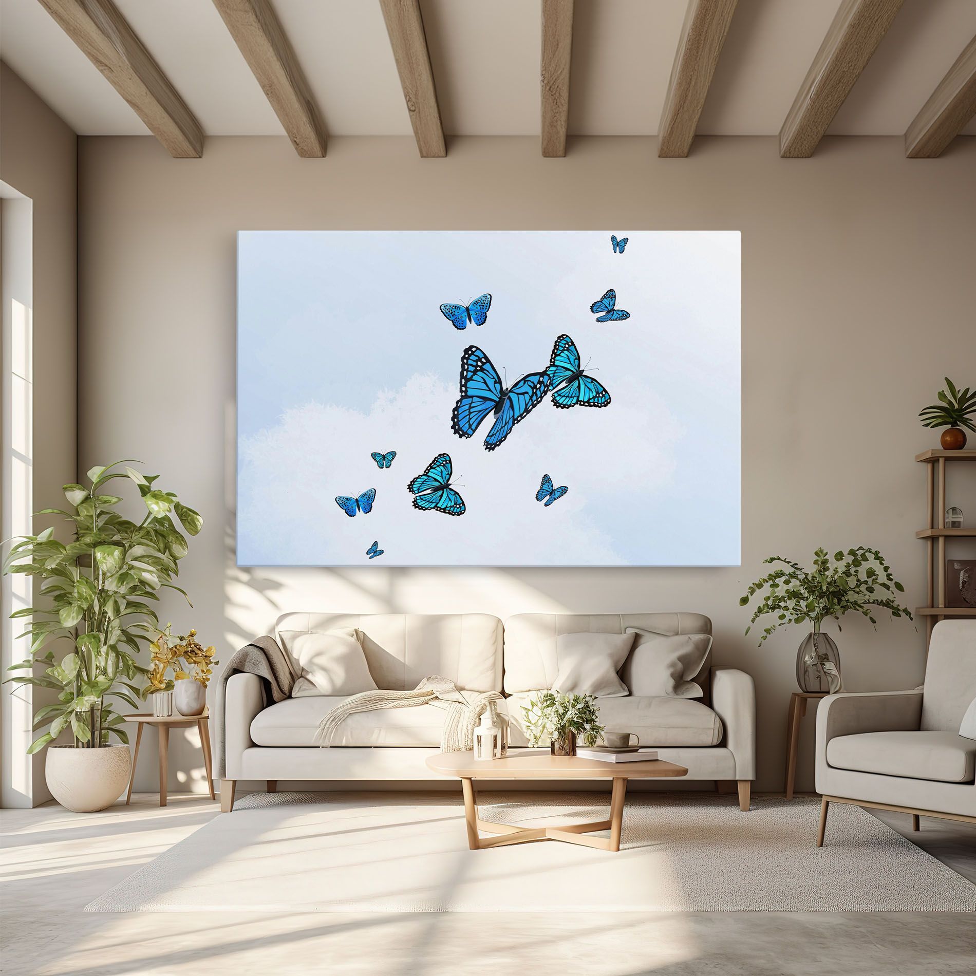 Blue Sky Butterfly mockup 6