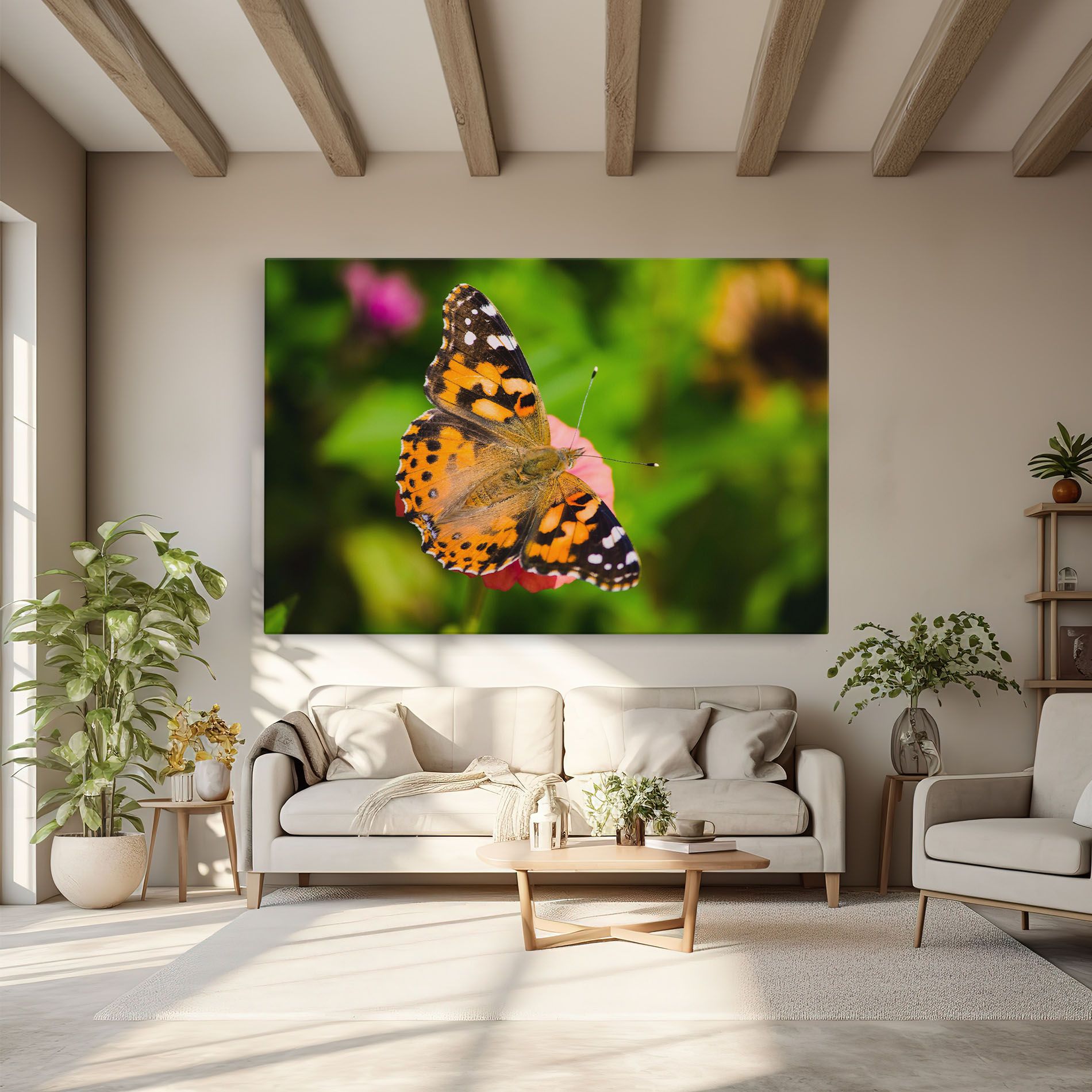 Butterfly On Flower mockup 6