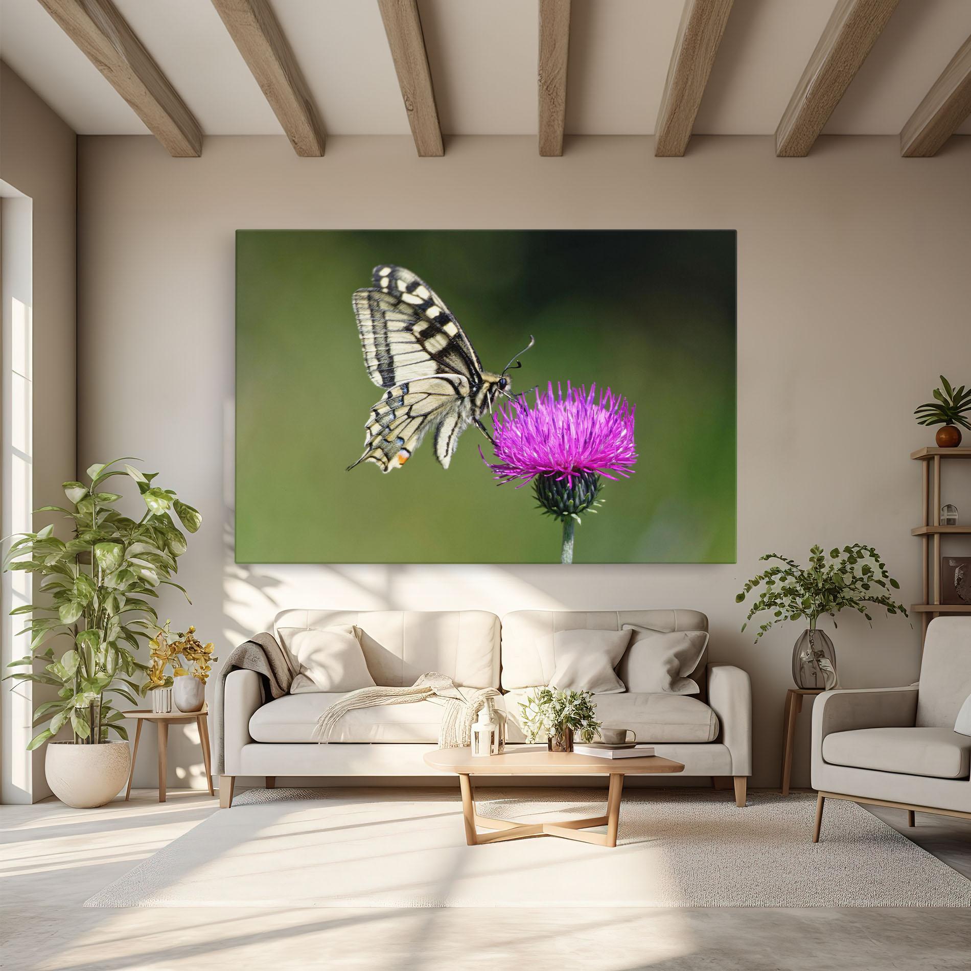 Tablou Canvas White Butterfly Pollen mockup 6