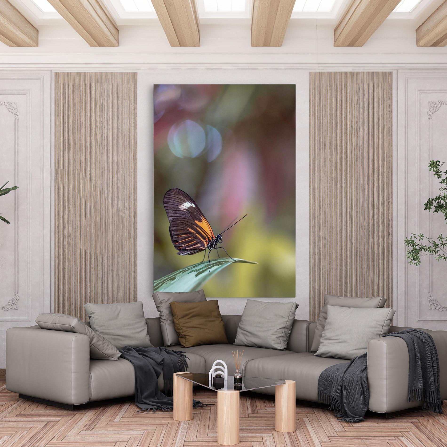 Tablou Canvas Dark Purple Butterfly mockup 6