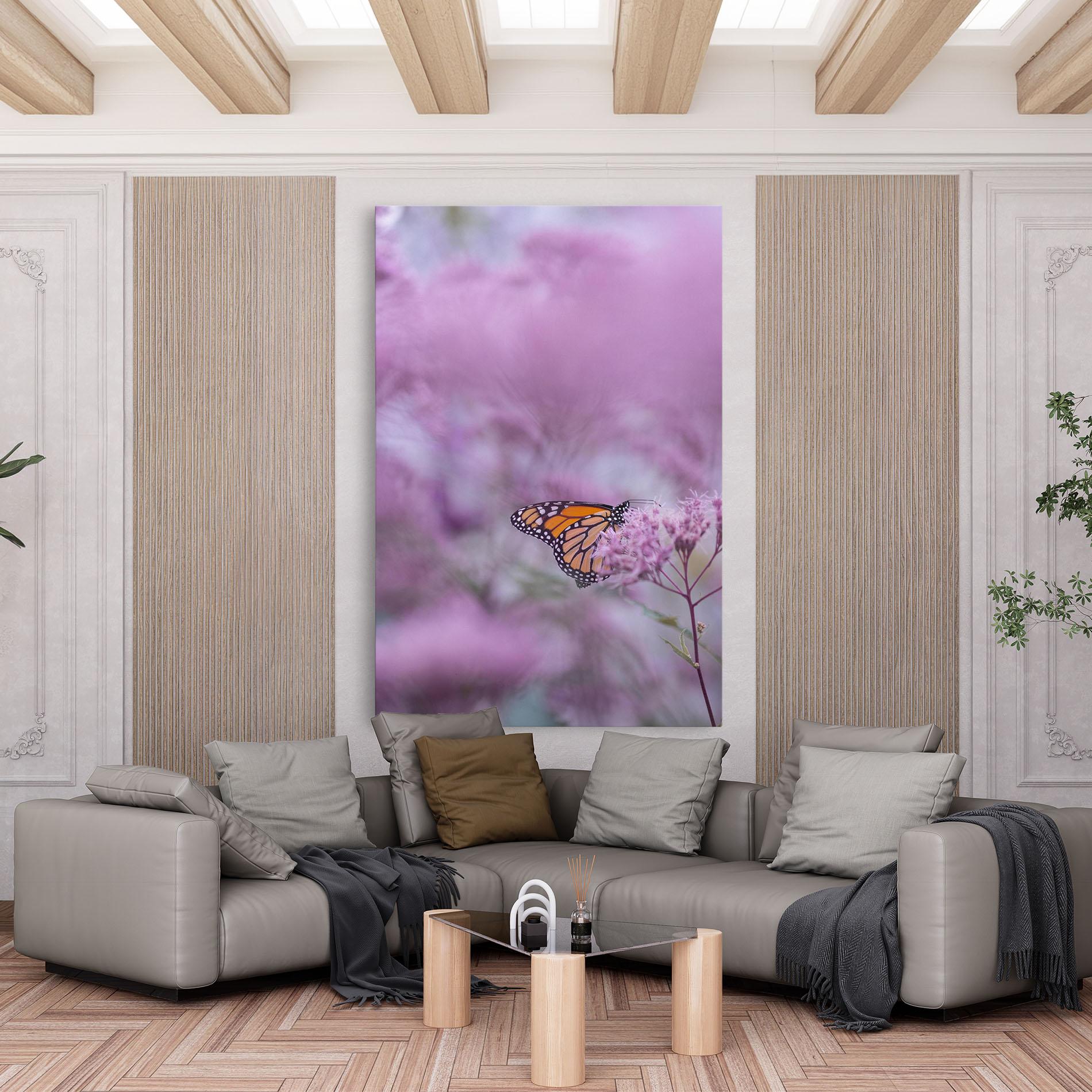 Tablou Canvas Purple Flower Butterfly mockup 6