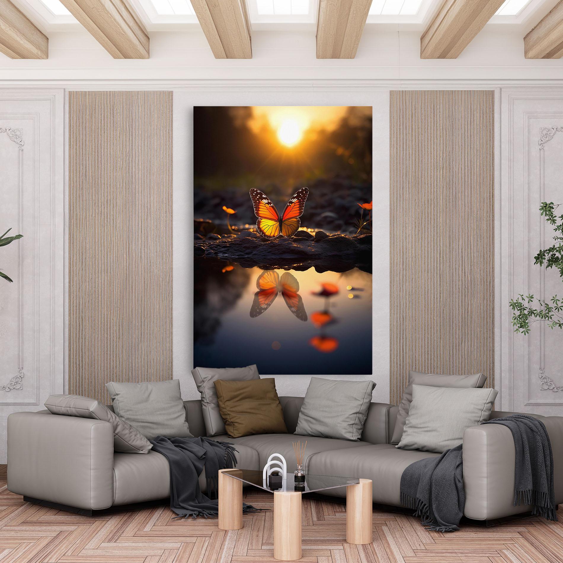 Tablou Canvas Sun Water Butterfly mockup 6