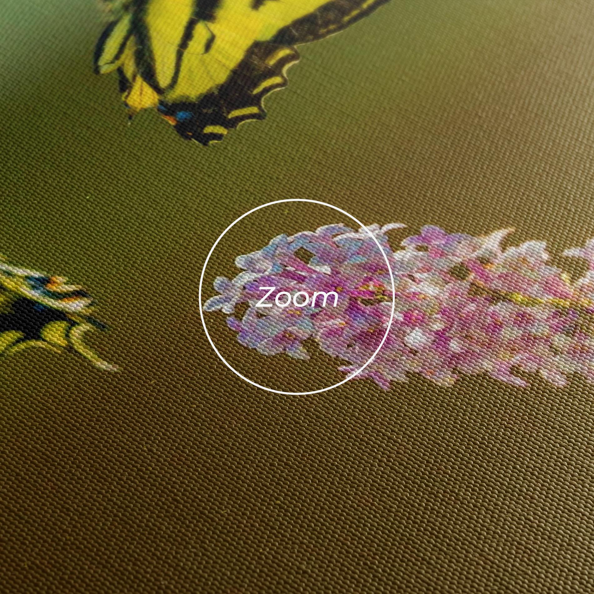 Tablou Canvas 3 Yellow Butterflies mockup 3