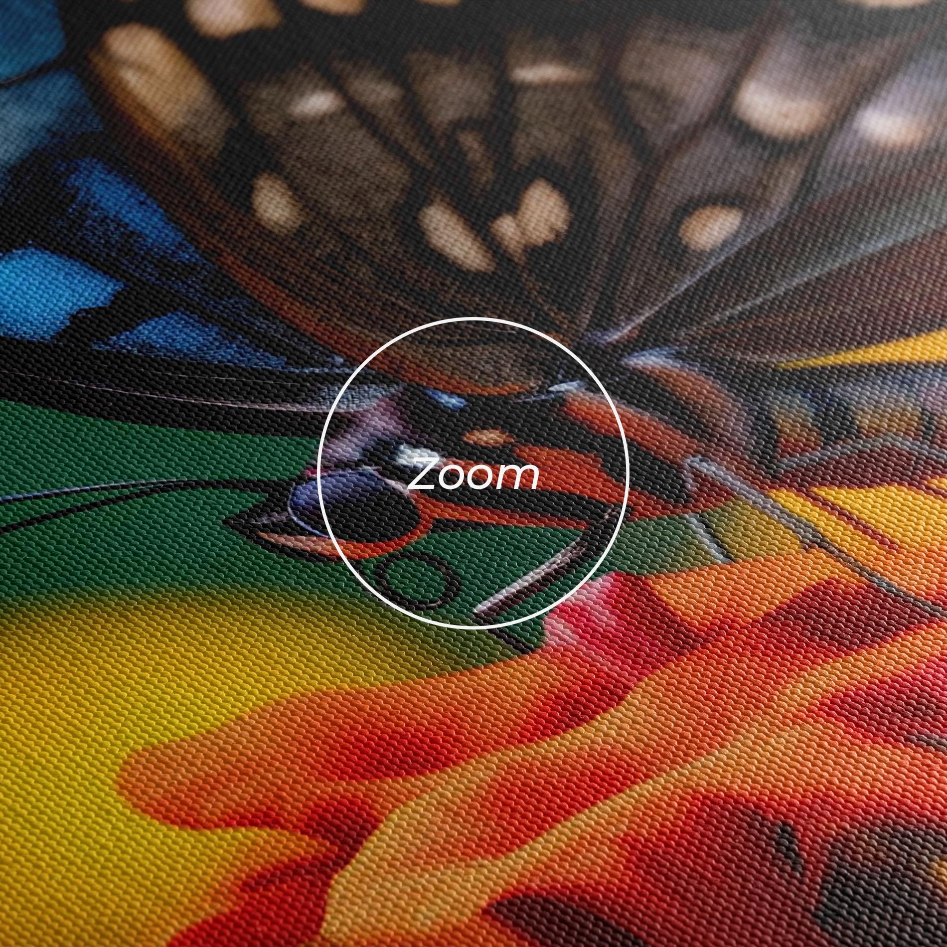 Tablou Canvas Blue Red Butterfly mockup 3