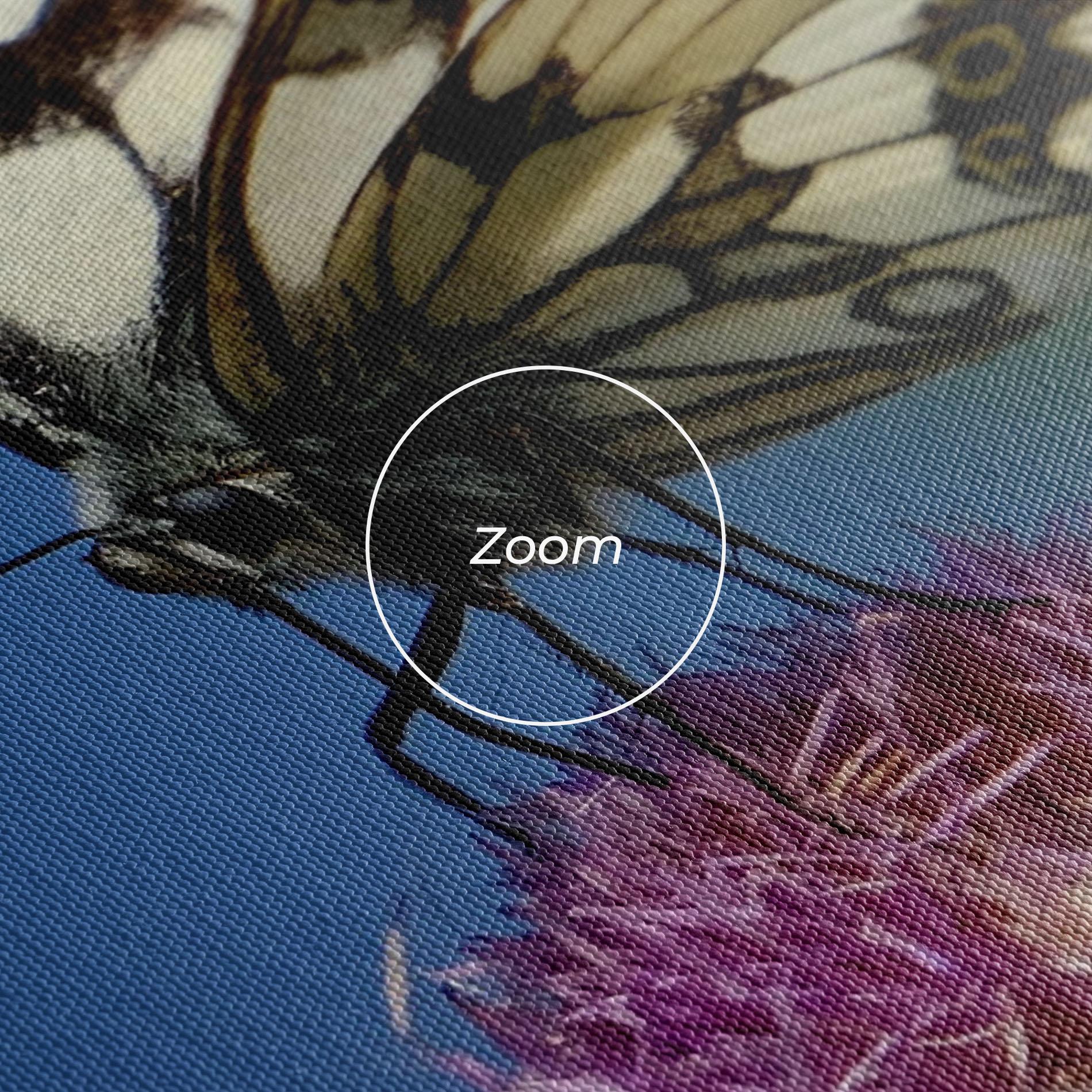 Tablou Canvas Grey White Butterfly mockup 3